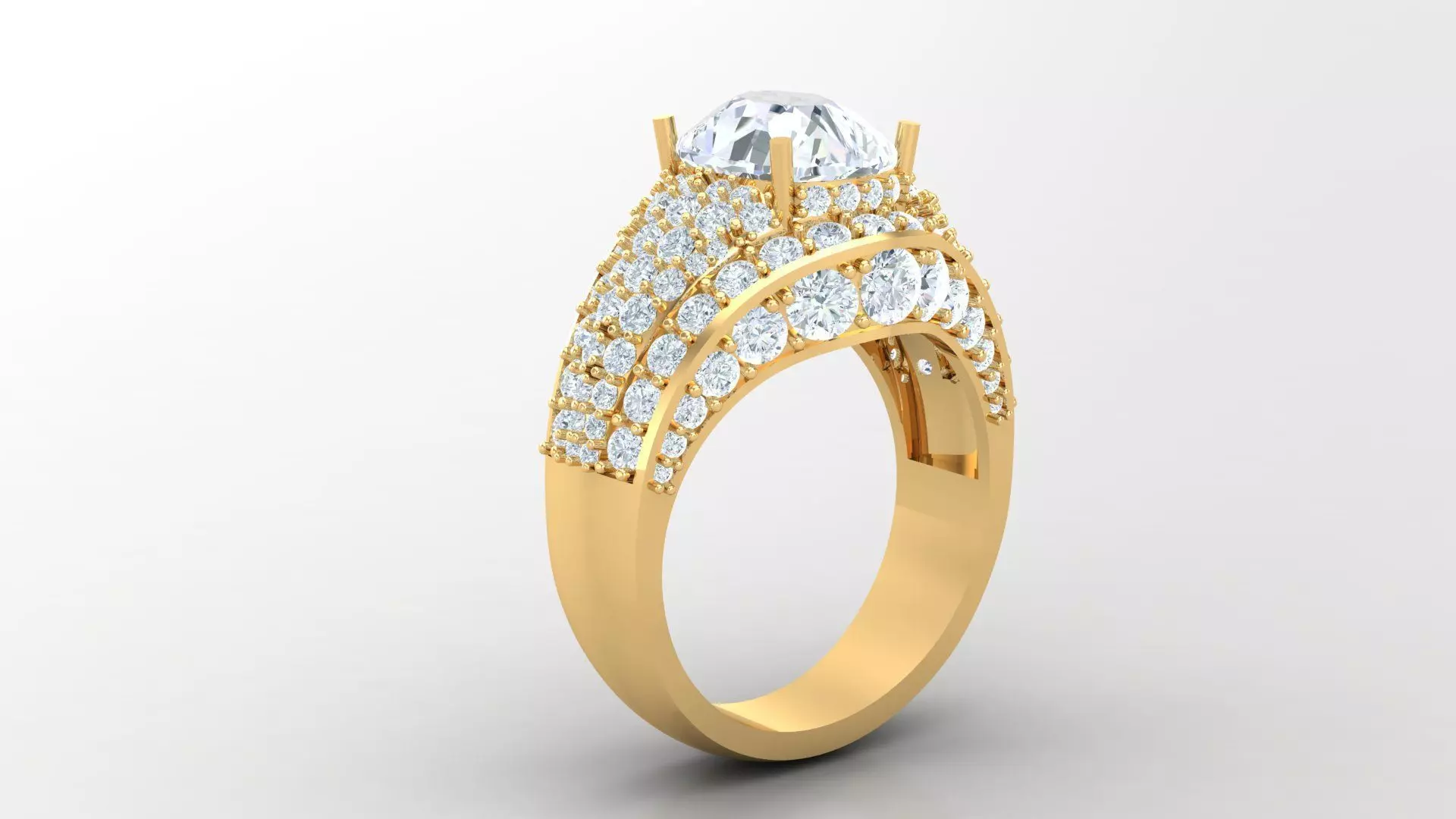 Diamond Man Ring Cad  MR  83 3D print model_0