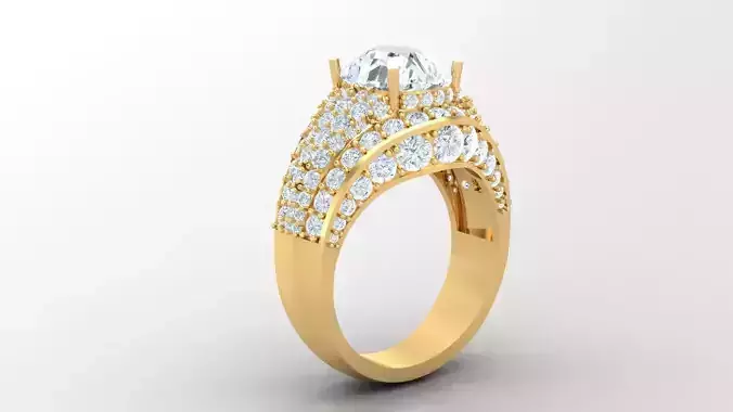 Diamond Man Ring Cad  MR  83