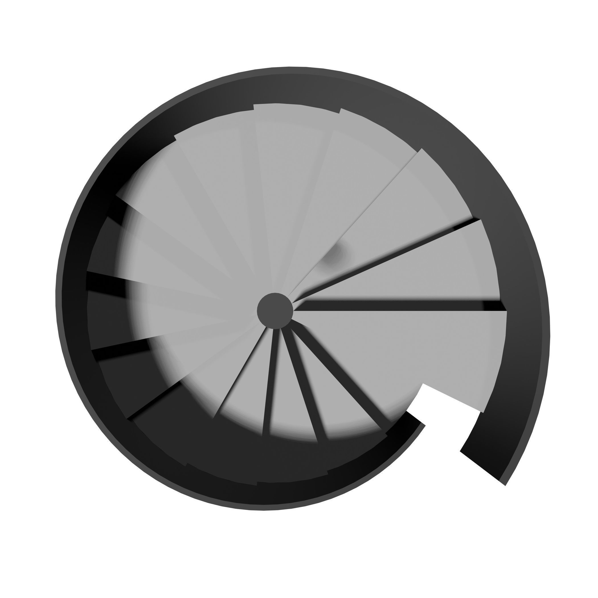 Spiral stair 2023-0007 3D model_1