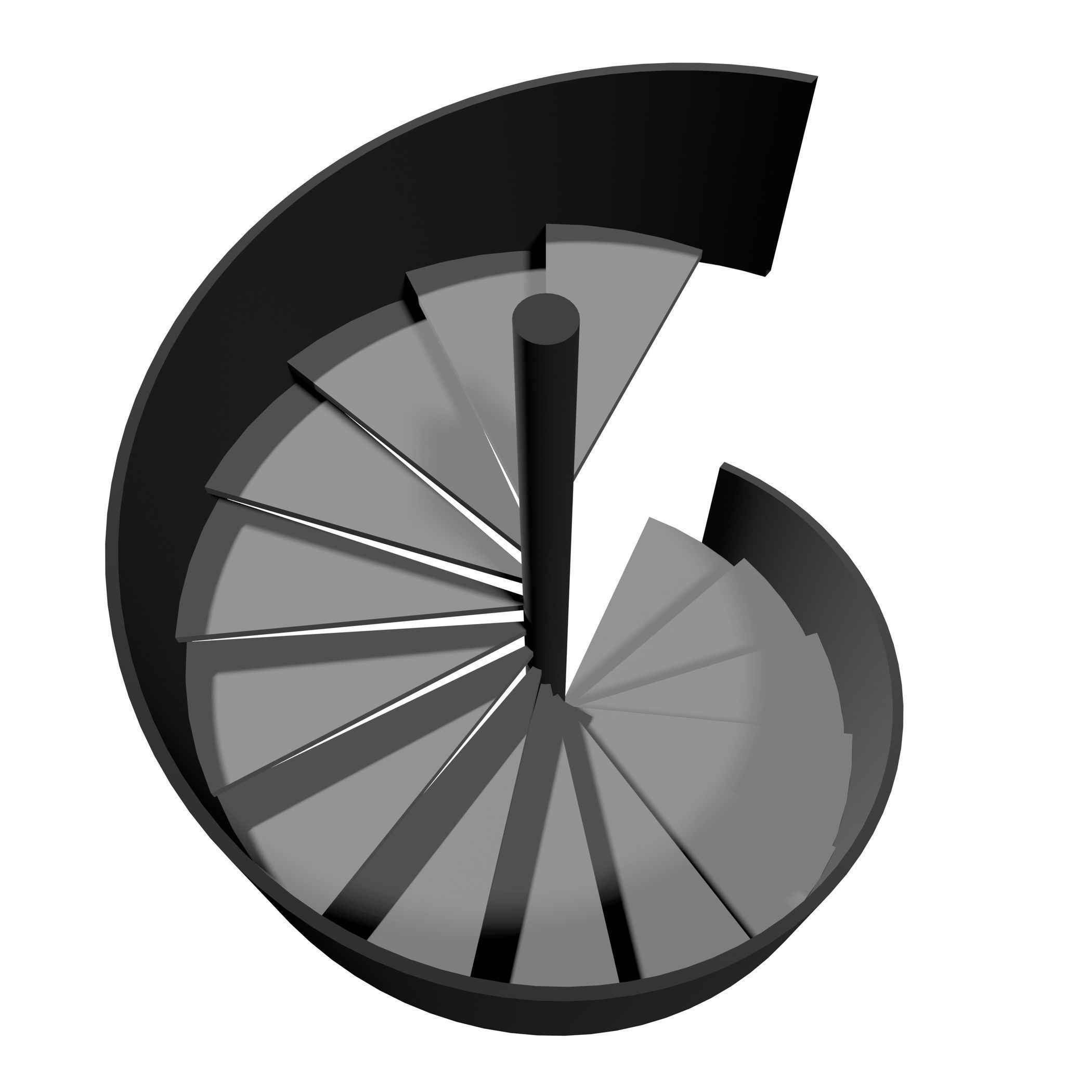 Spiral stair 2023-0007 3D model_4