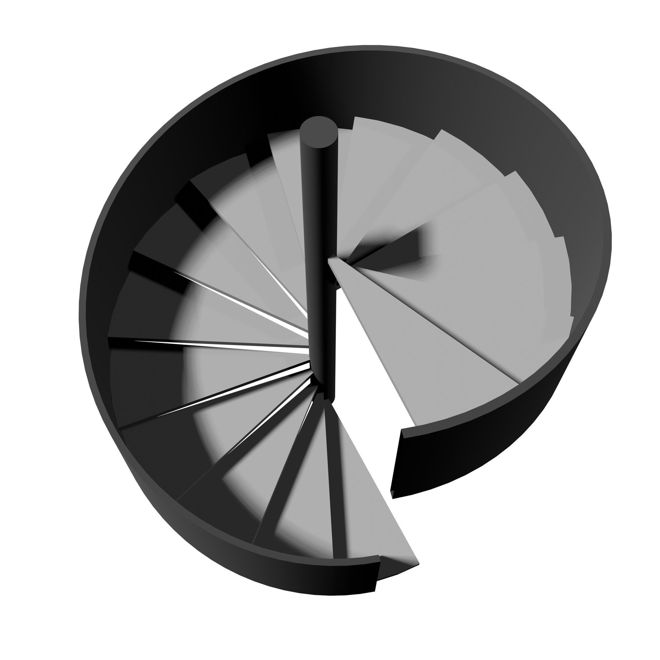 Spiral stair 2023-0007 3D model_3