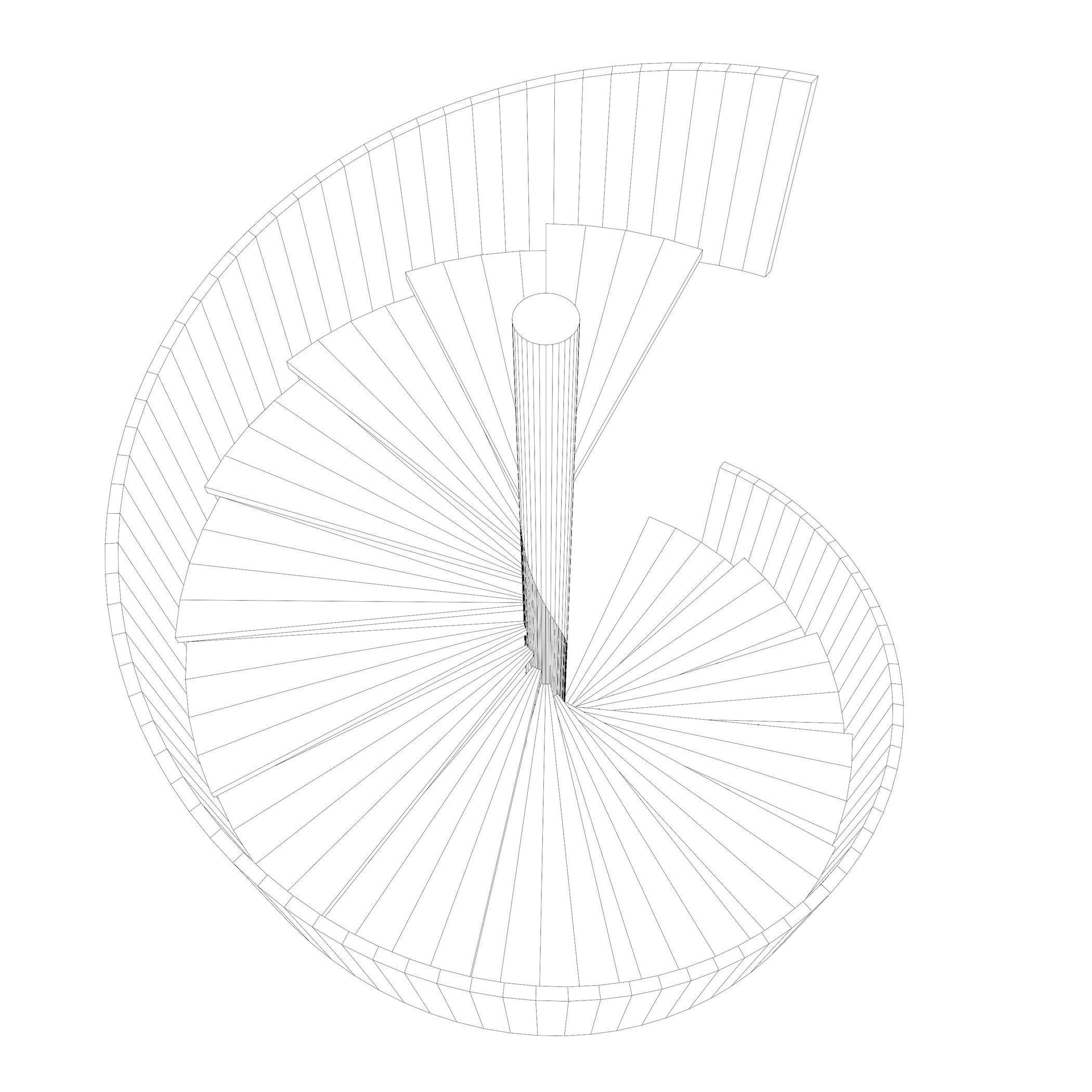 Spiral stair 2023-0007 3D model_9
