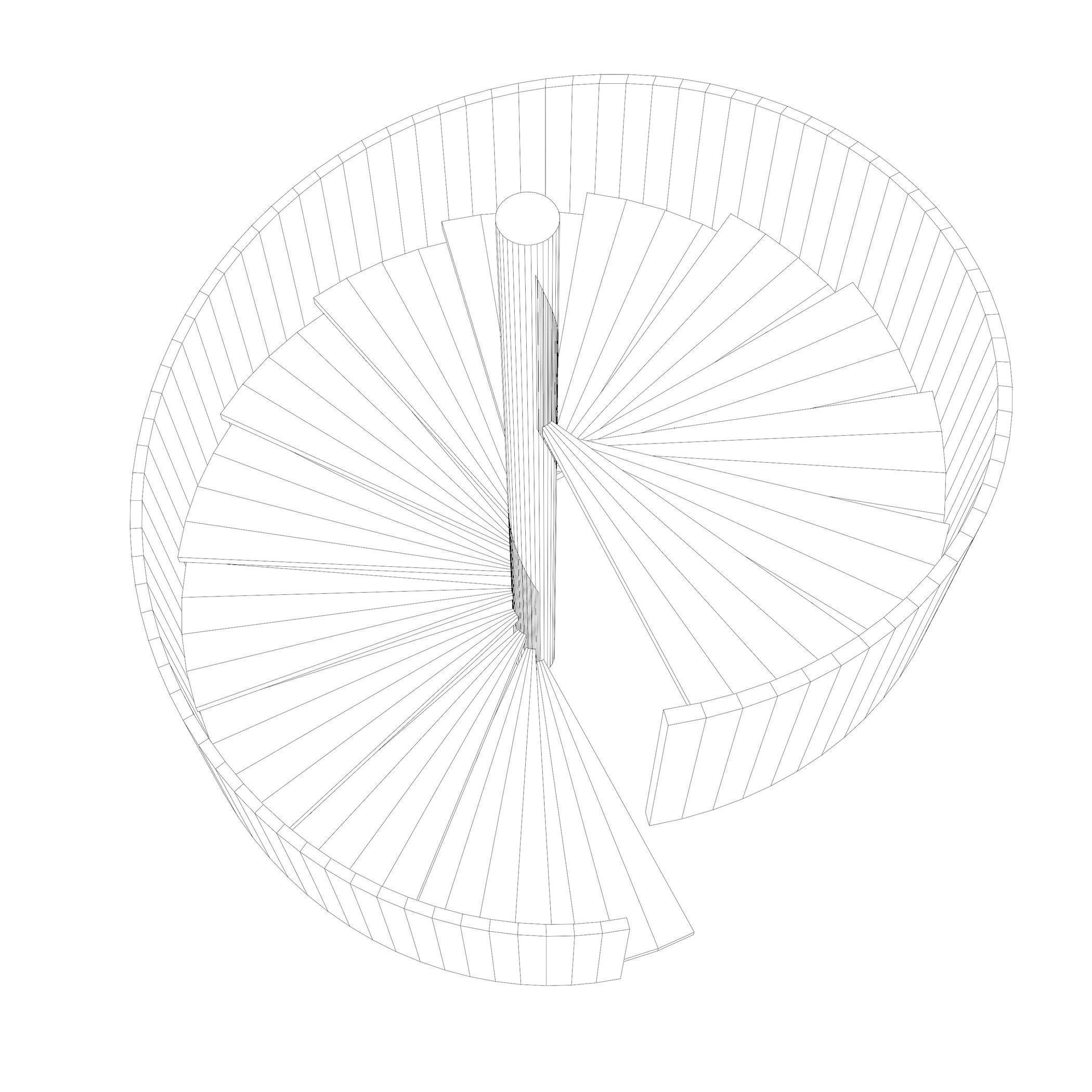 Spiral stair 2023-0007 3D model_7