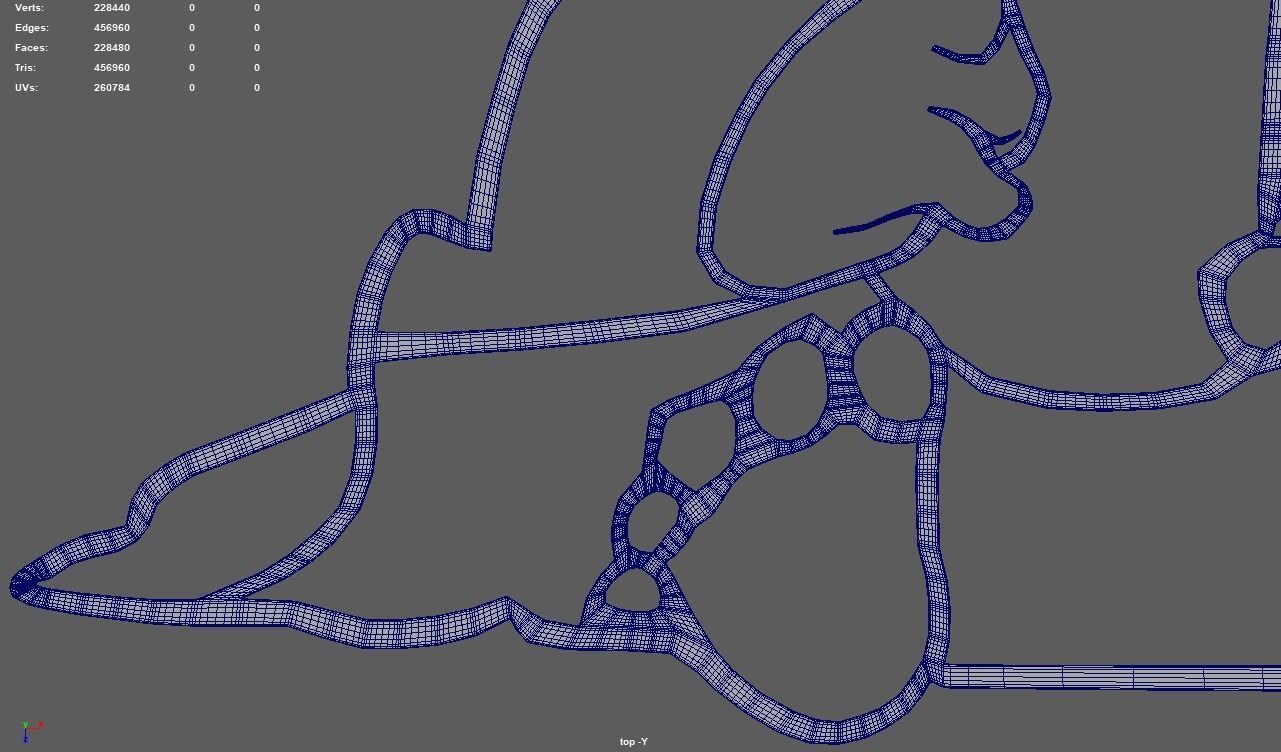 Baby Yoda Wall Silhouette 01 3D print model_12