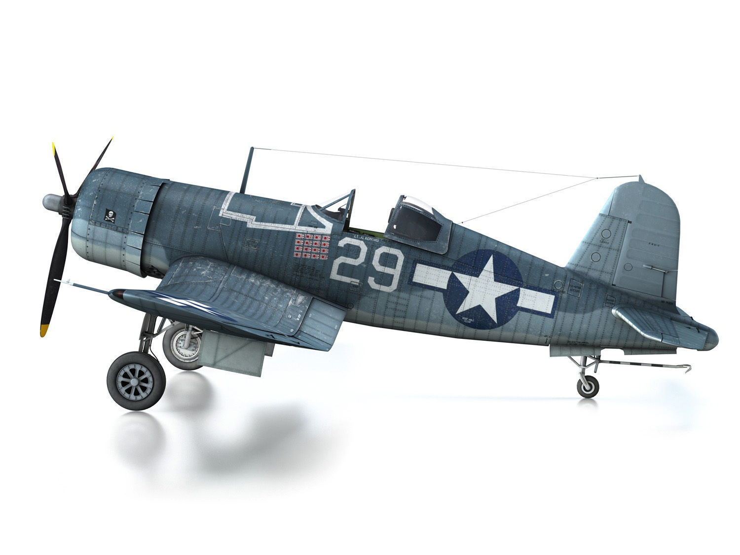 Vought F4U-1A Corsair - 29 3D model_15