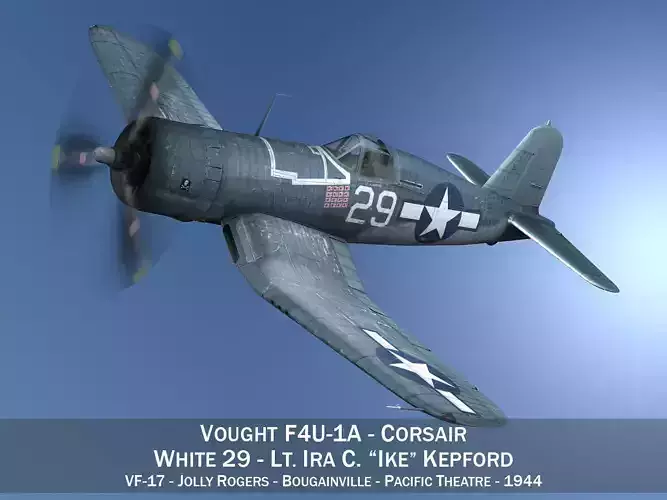 Vought F4U-1A Corsair - 29 3D model