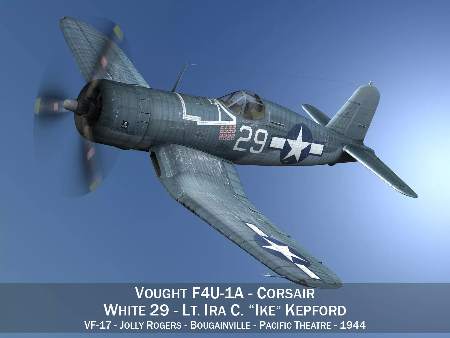 Vought F4U-1A Corsair - 29 3D model_0
