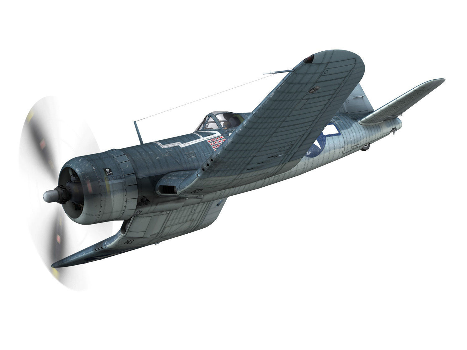Vought F4U-1A Corsair - 29 3D model_3