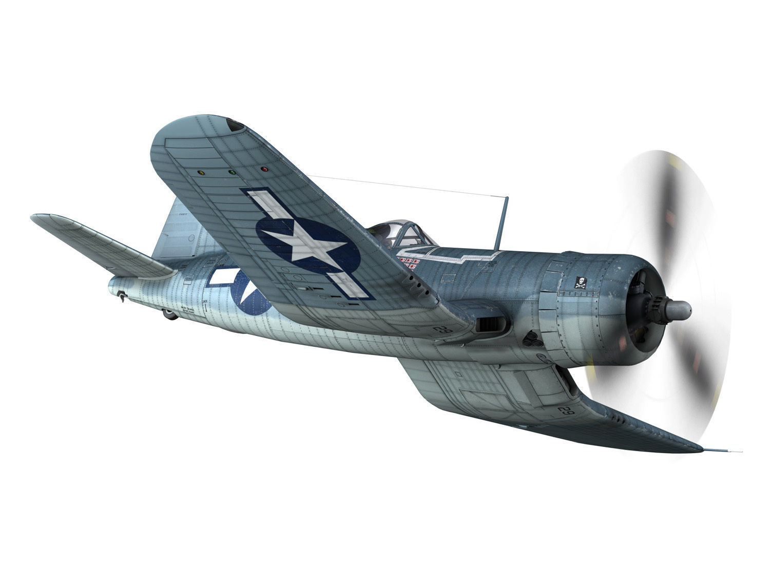 Vought F4U-1A Corsair - 29 3D model_11