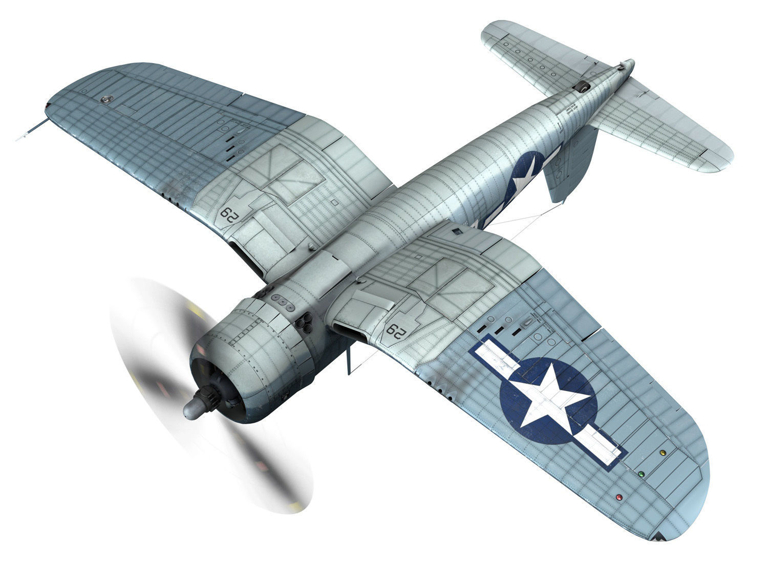 Vought F4U-1A Corsair - 29 3D model_12