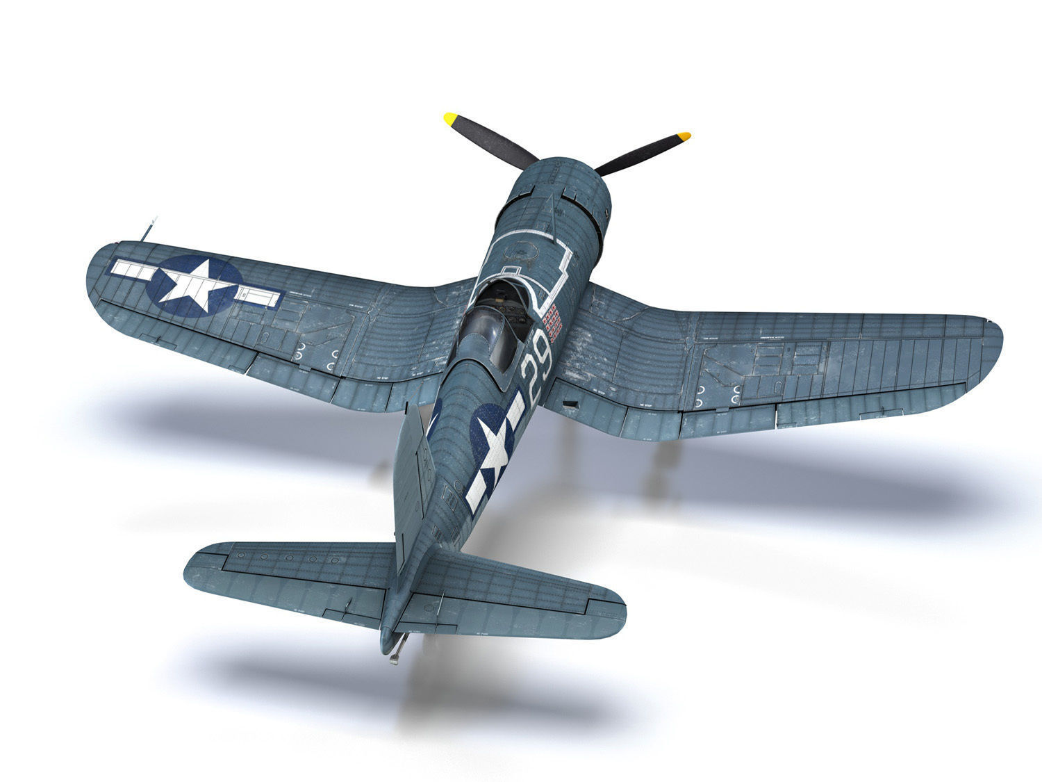 Vought F4U-1A Corsair - 29 3D model_17