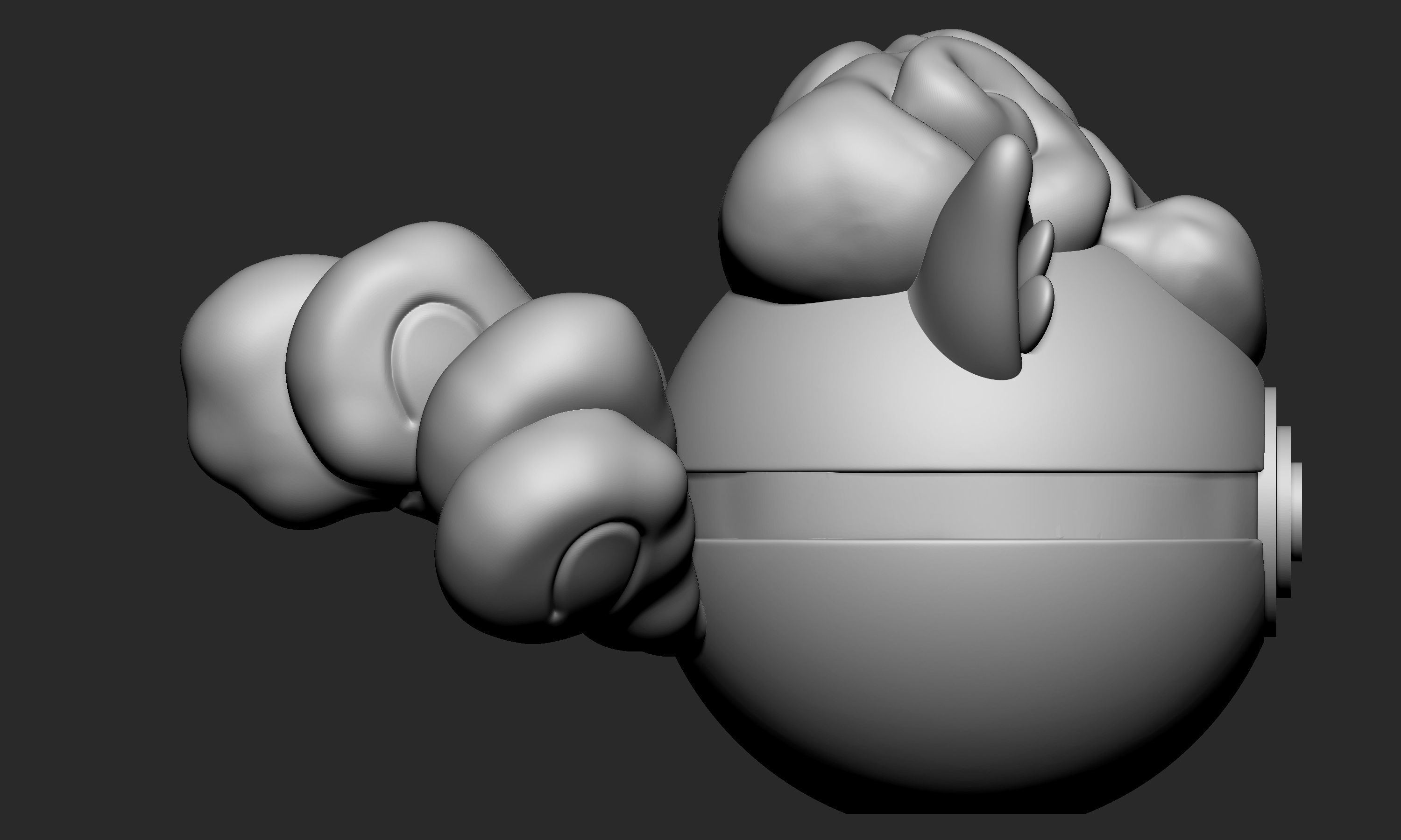 Pokemon Alolan Vulpix Pokeball 3D print model_7