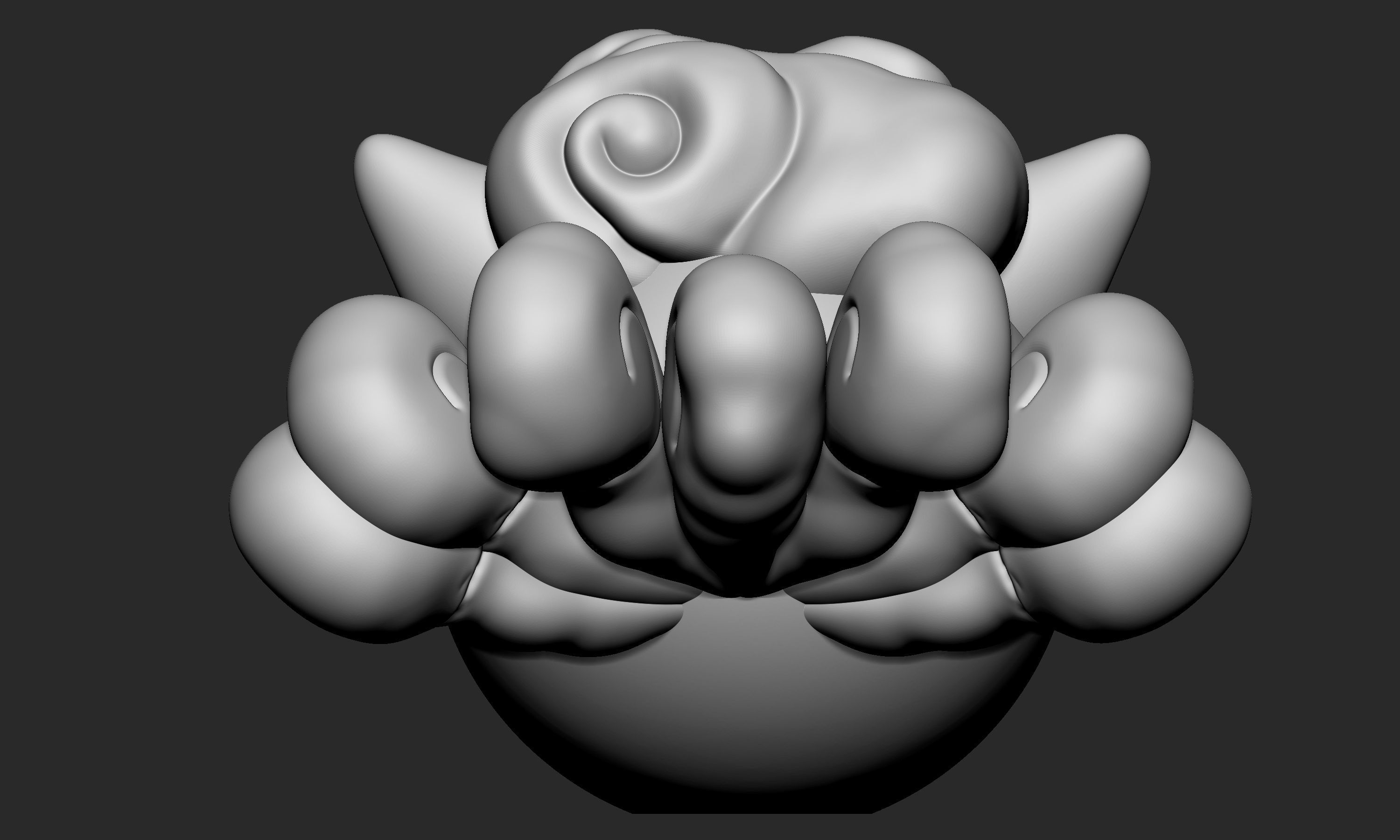 Pokemon Alolan Vulpix Pokeball 3D print model_6