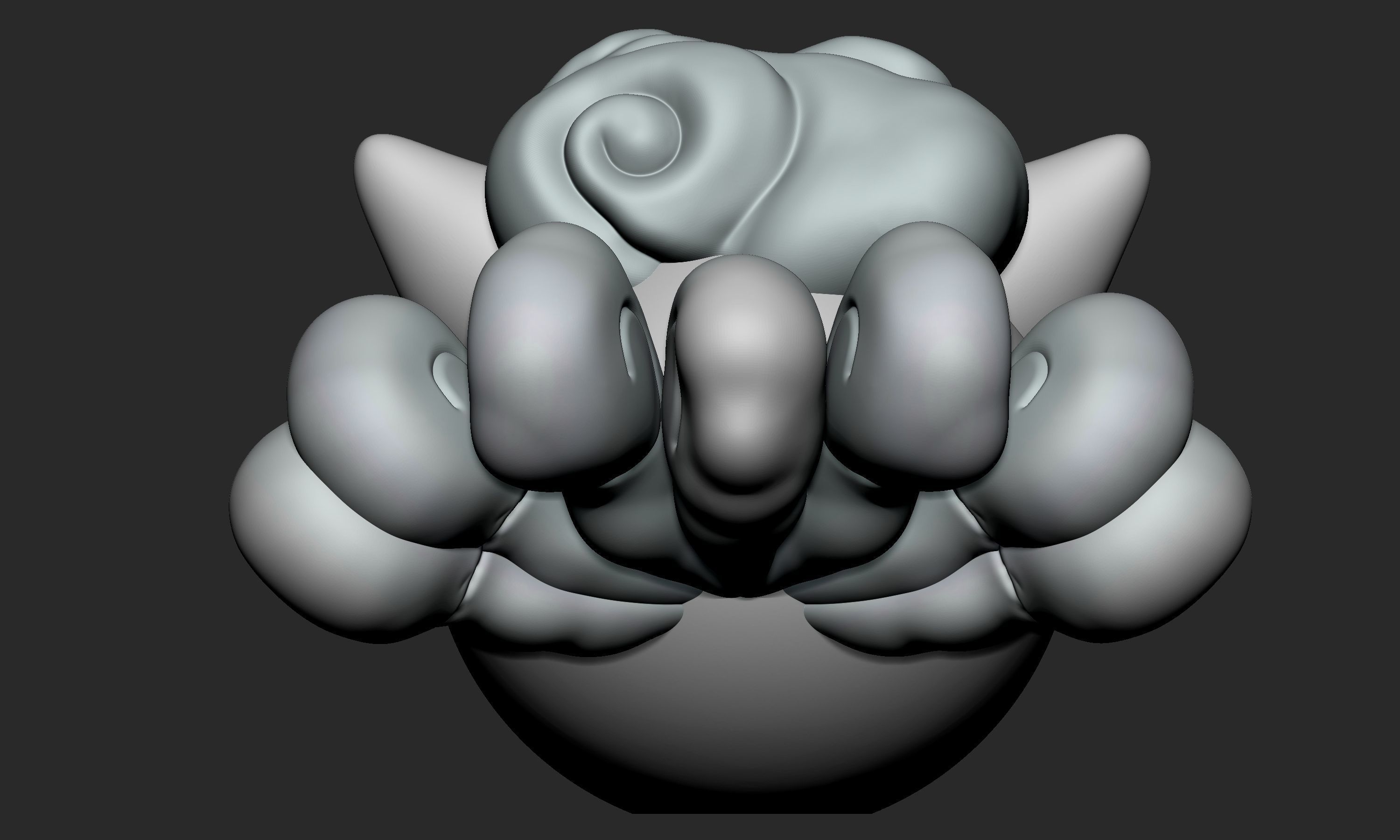 Pokemon Alolan Vulpix Pokeball 3D print model_5