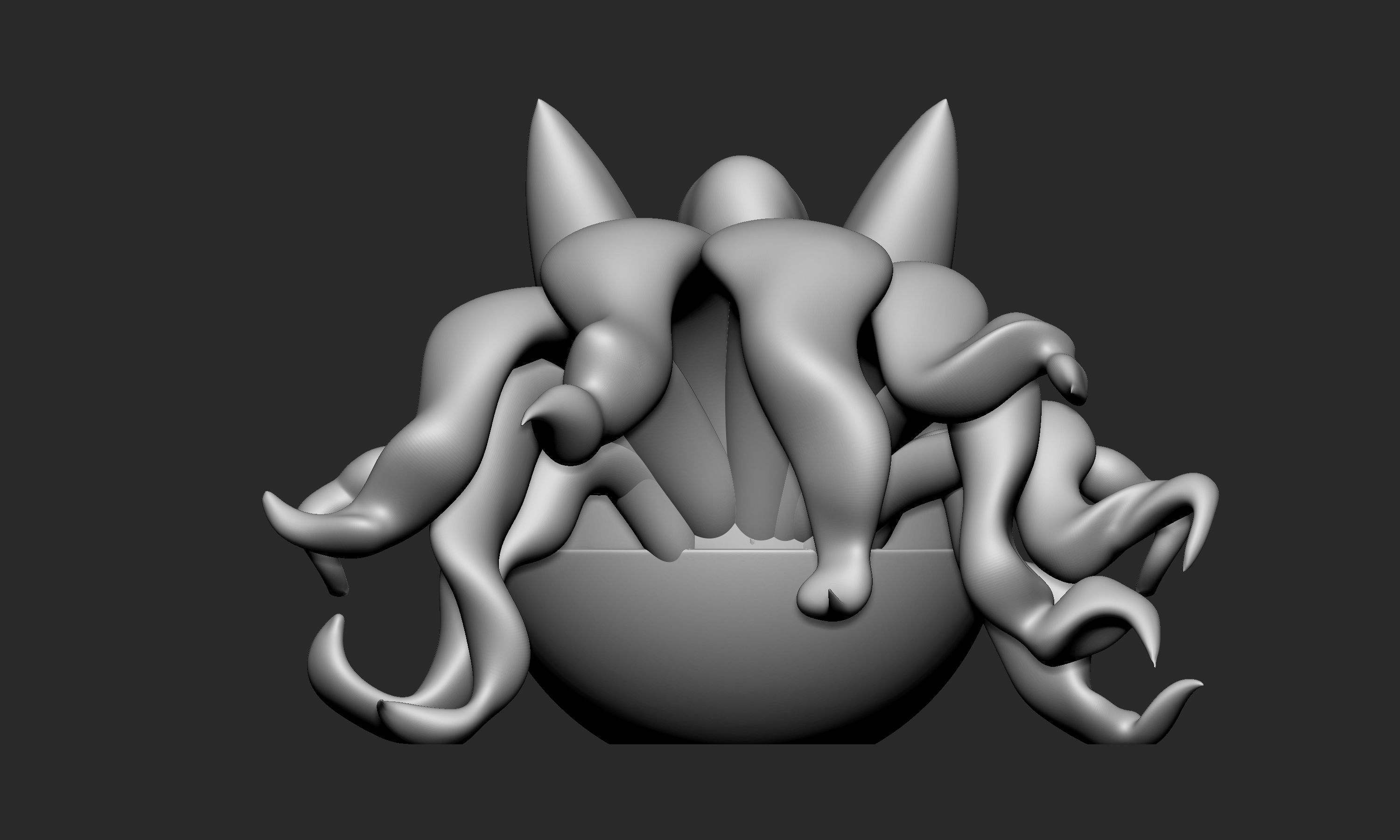 Pokemon Alolan Ninetales Pokeball  3D print model_6