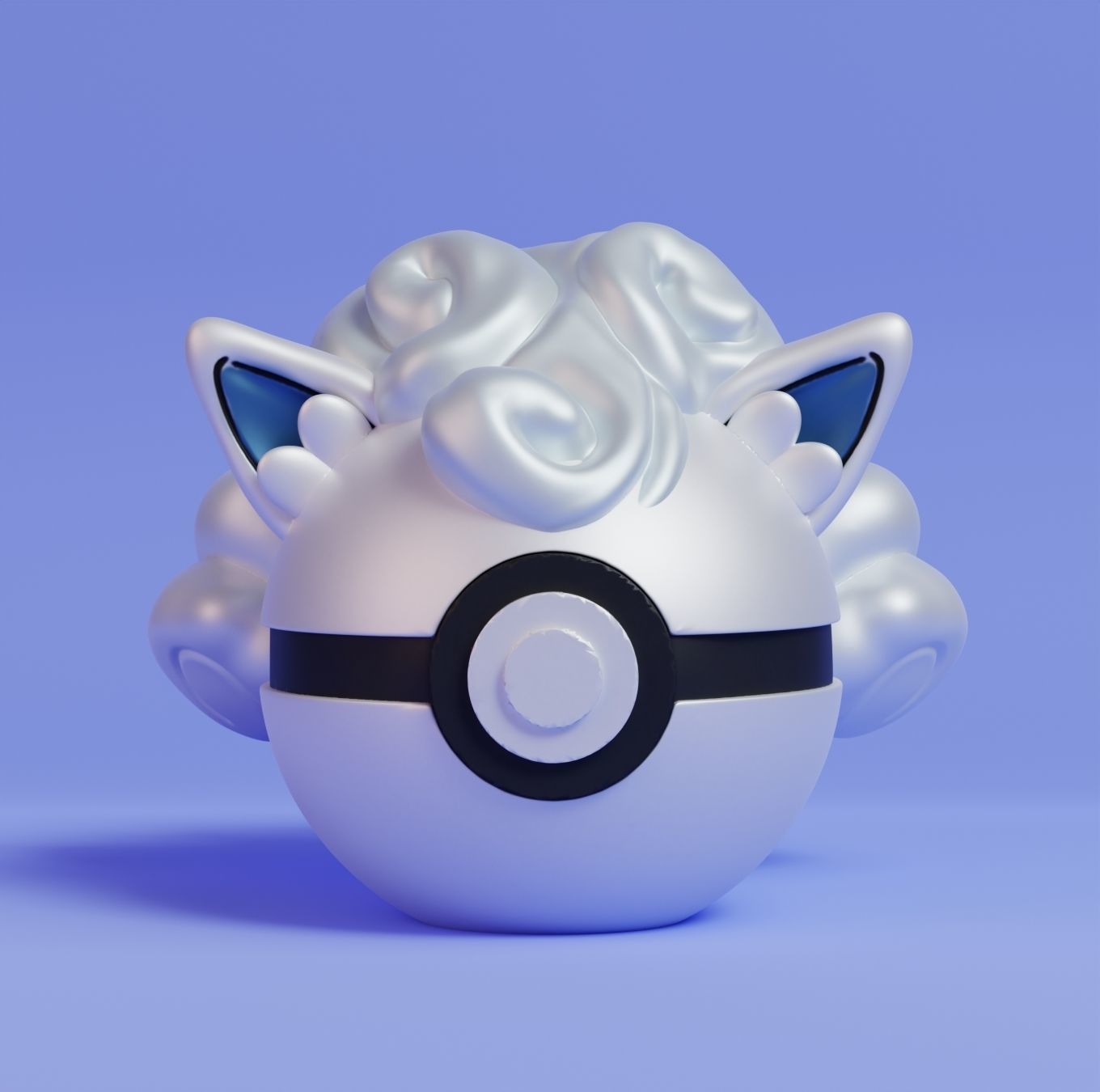 Pokemon Vulpix Ninetales Both Forms Pokeball 3D print model_2