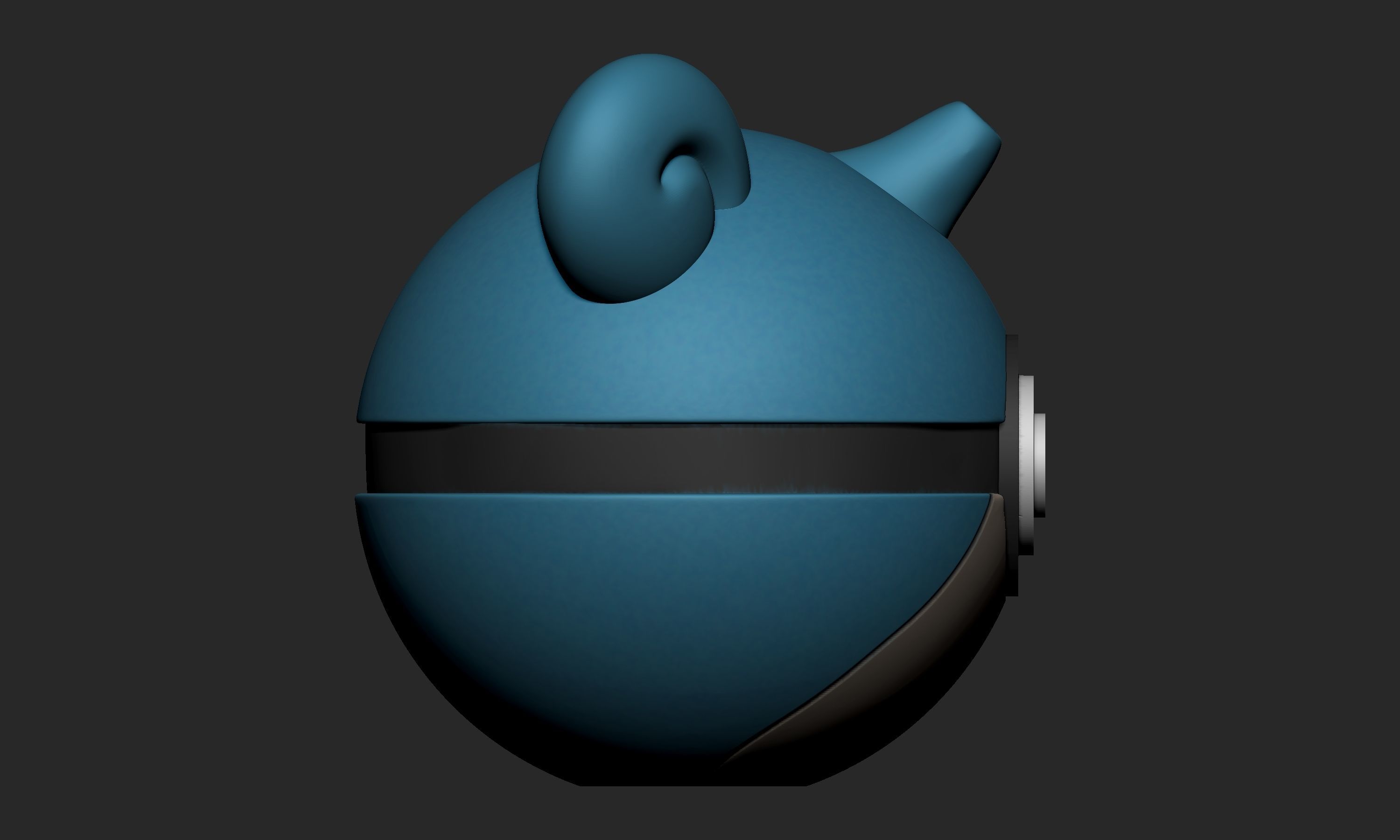 Pokemon Lapras Pokeball  Free 3D print model_8