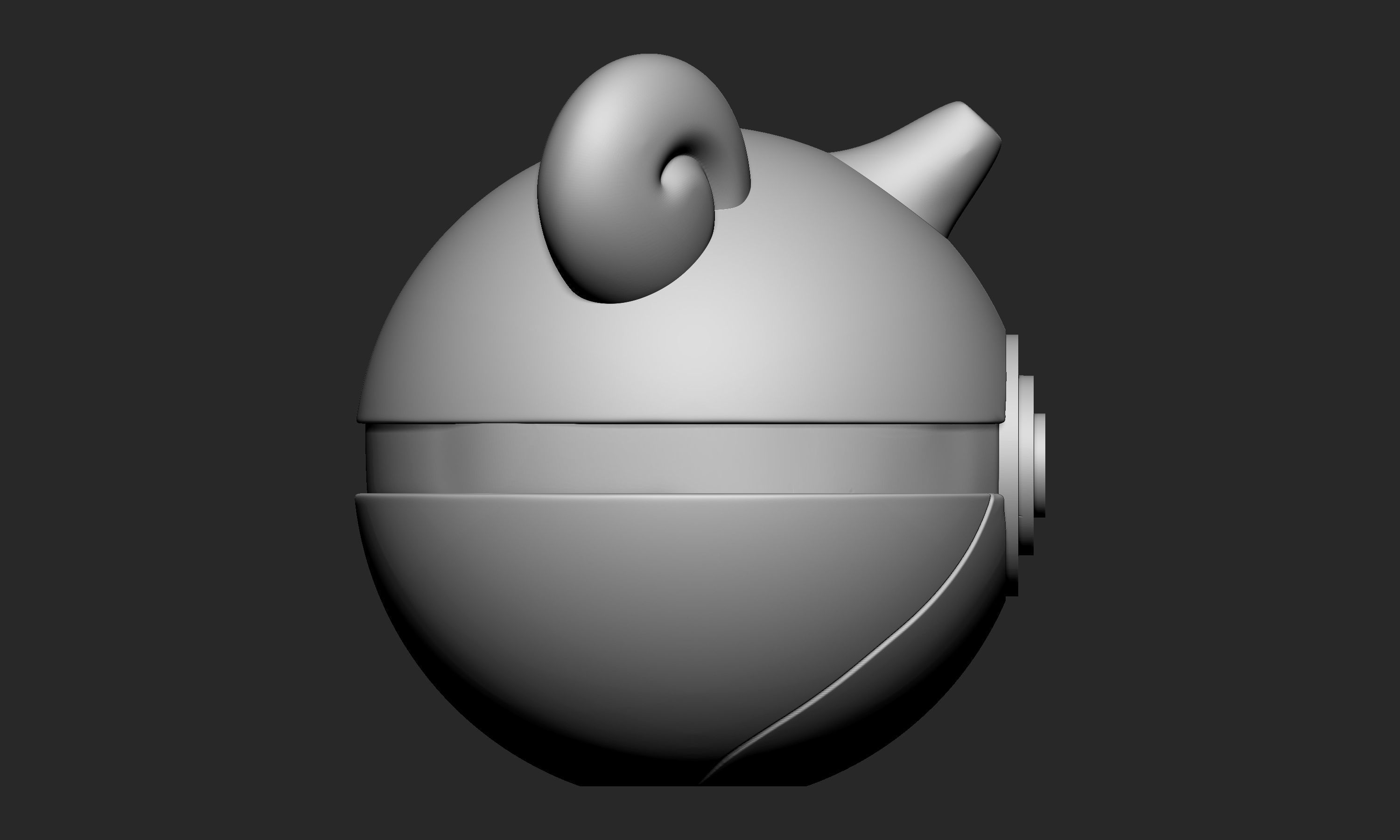 Pokemon Lapras Pokeball  Free 3D print model_7