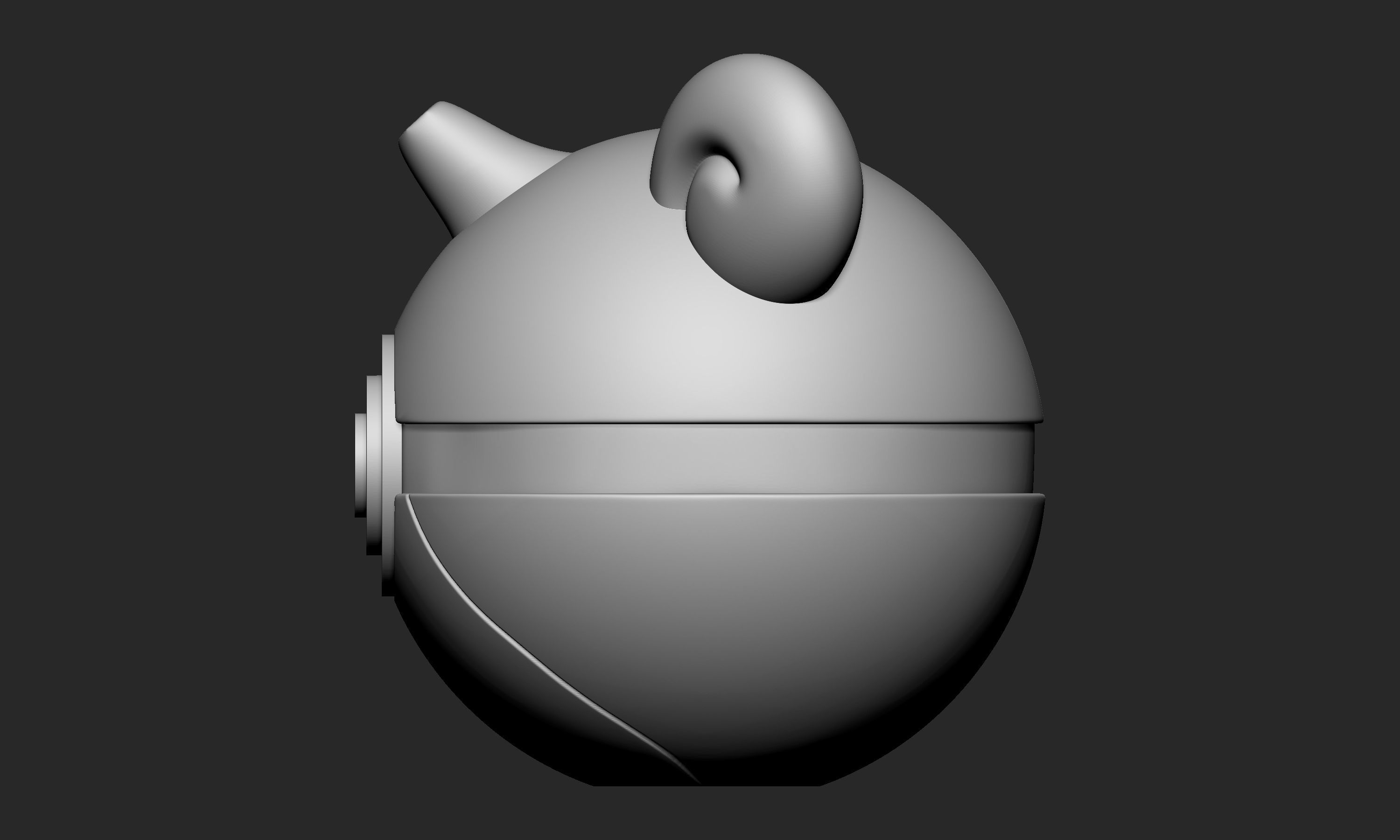 Pokemon Lapras Pokeball  Free 3D print model_3