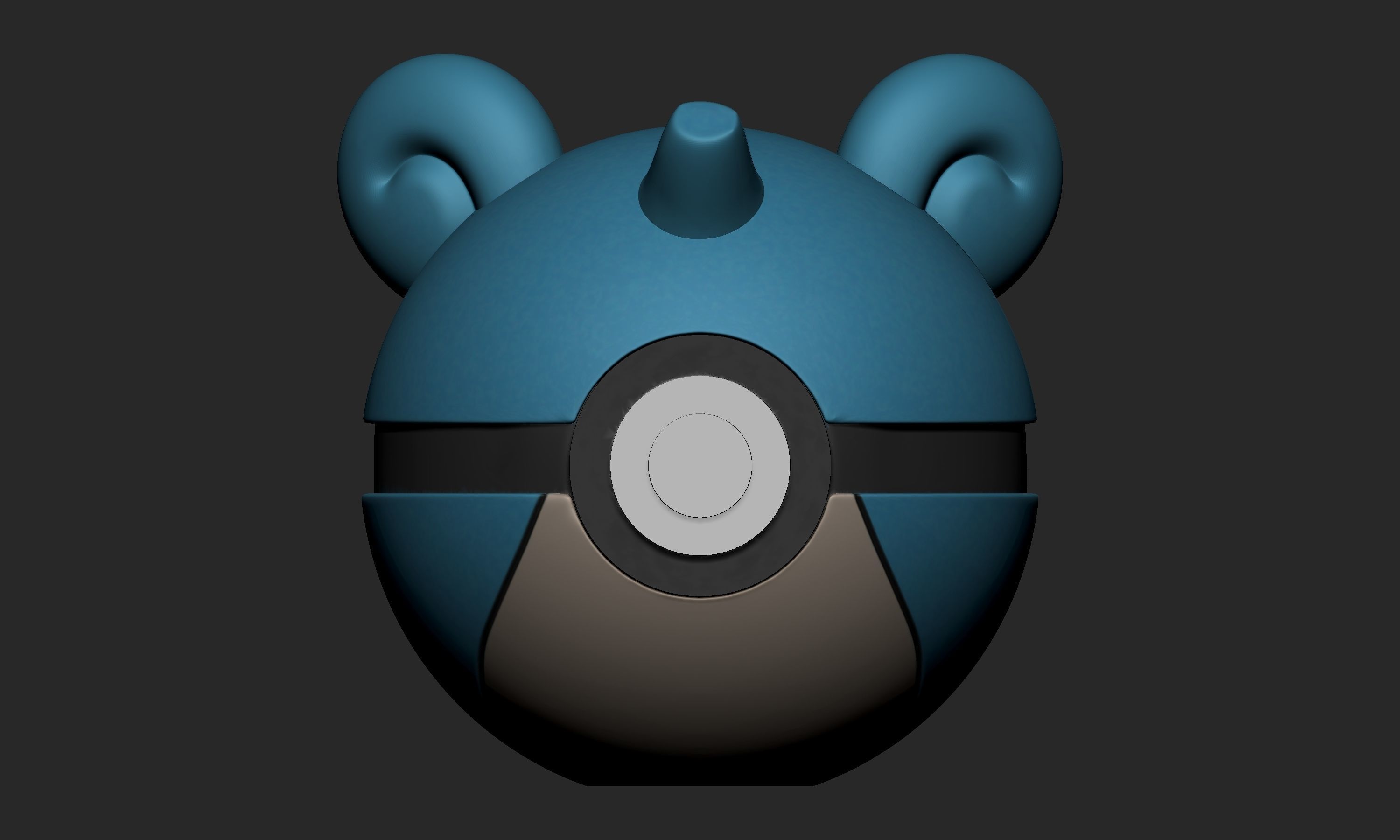 Pokemon Lapras Pokeball  Free 3D print model_1