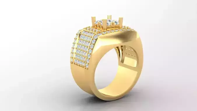 Diamond Man Ring Cad  MR  73