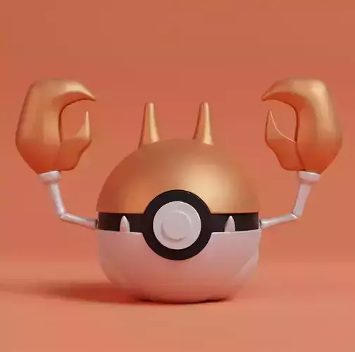 Pokemon Krabby Pokeball  3D print model