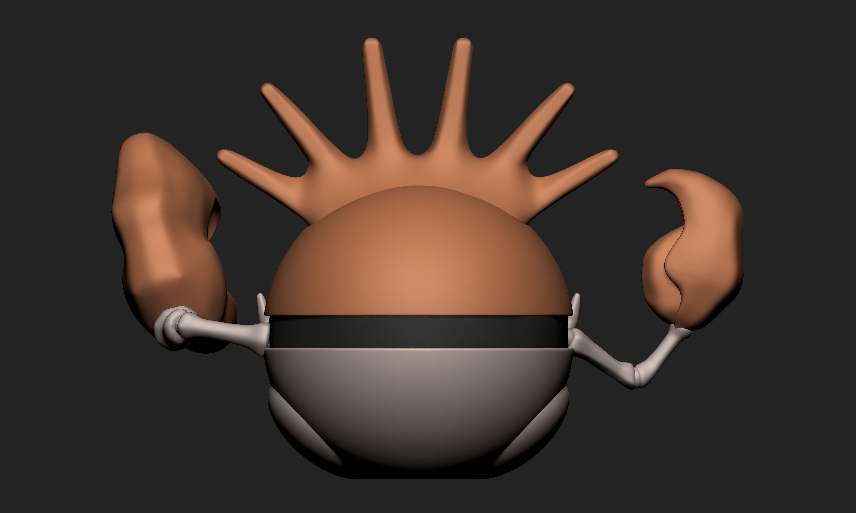 Pokemon Kingler Pokeball  3D print model_5