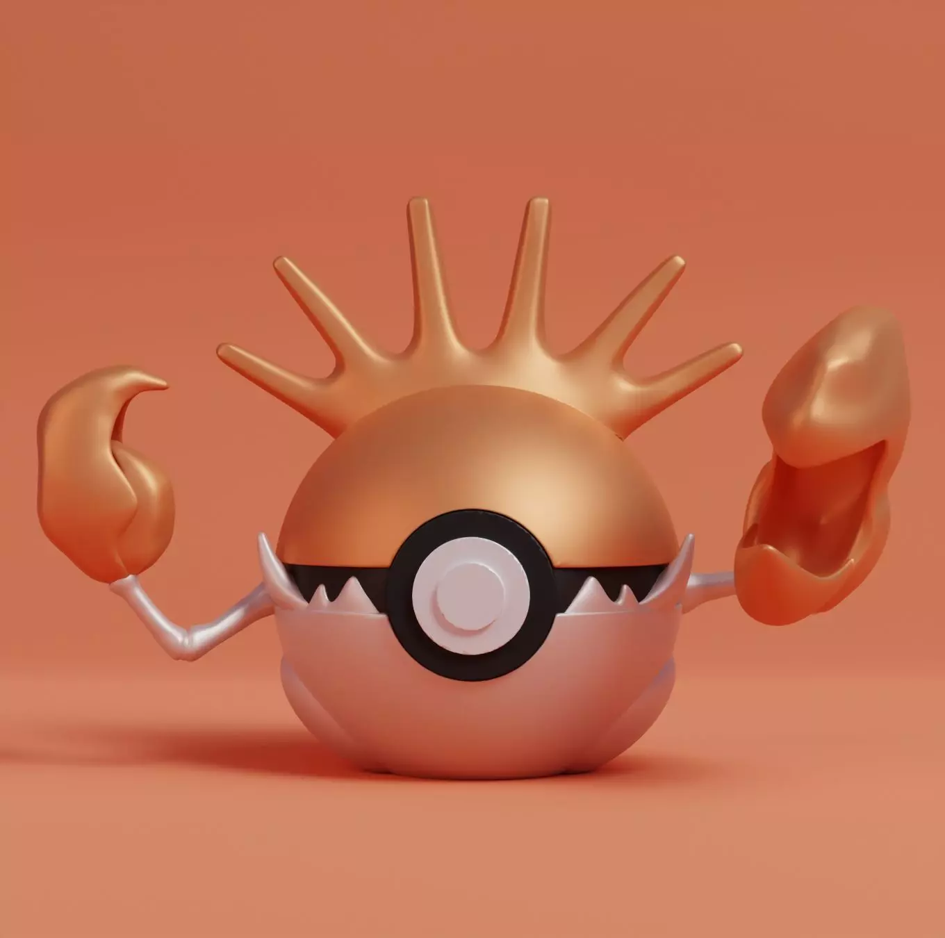 Pokemon Kingler Pokeball  3D print model_0
