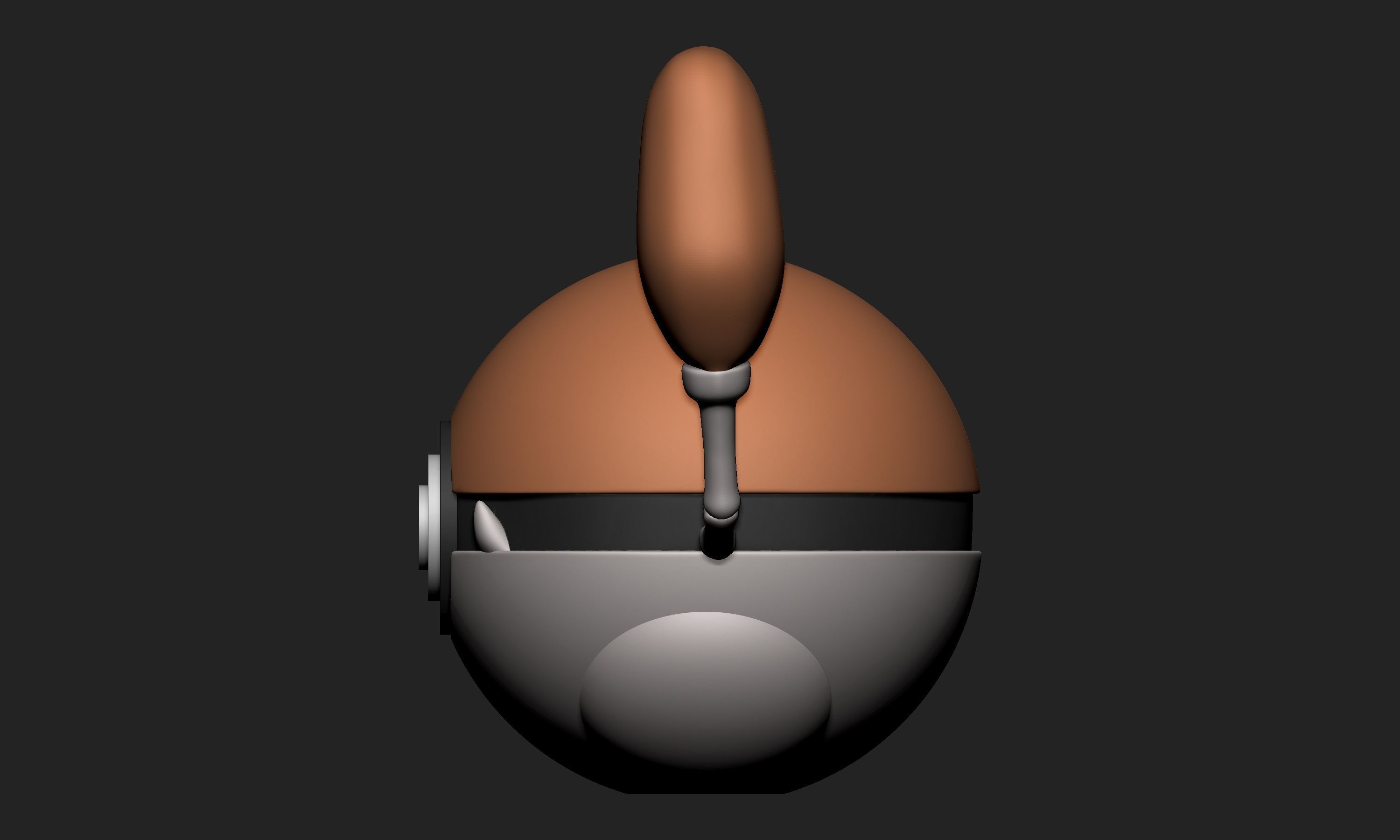 Pokemon Krabby Kingler Pokeball 3D print model_6