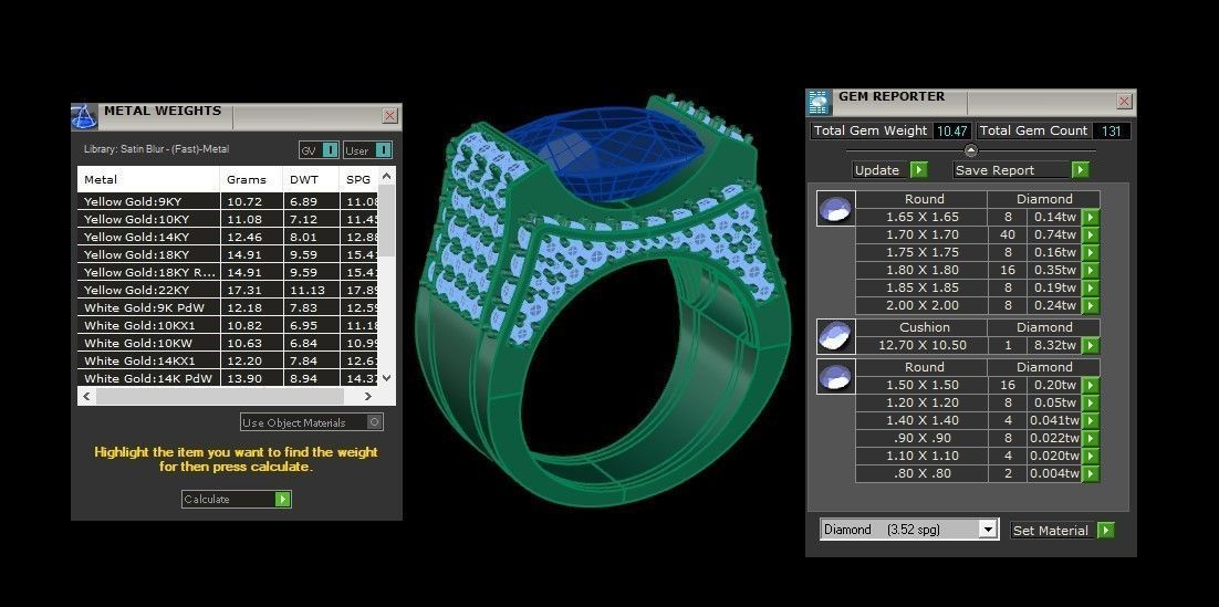 Diamond Man Ring Cad  MR  7 3D print model_5
