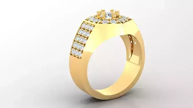 Diamond Man Ring Cad  MR  69