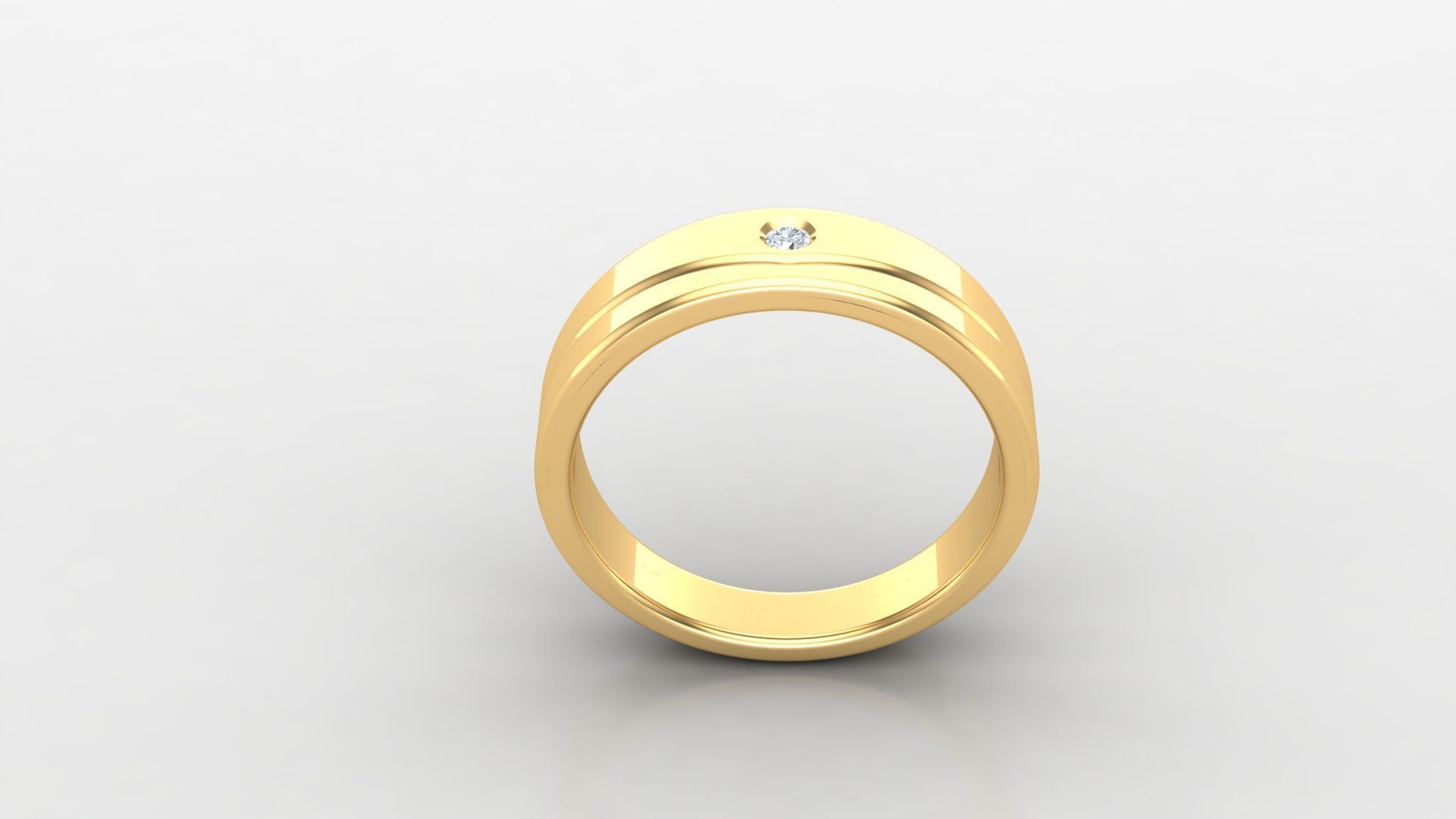 Diamond Man Ring Cad MR 68 3D print model_2