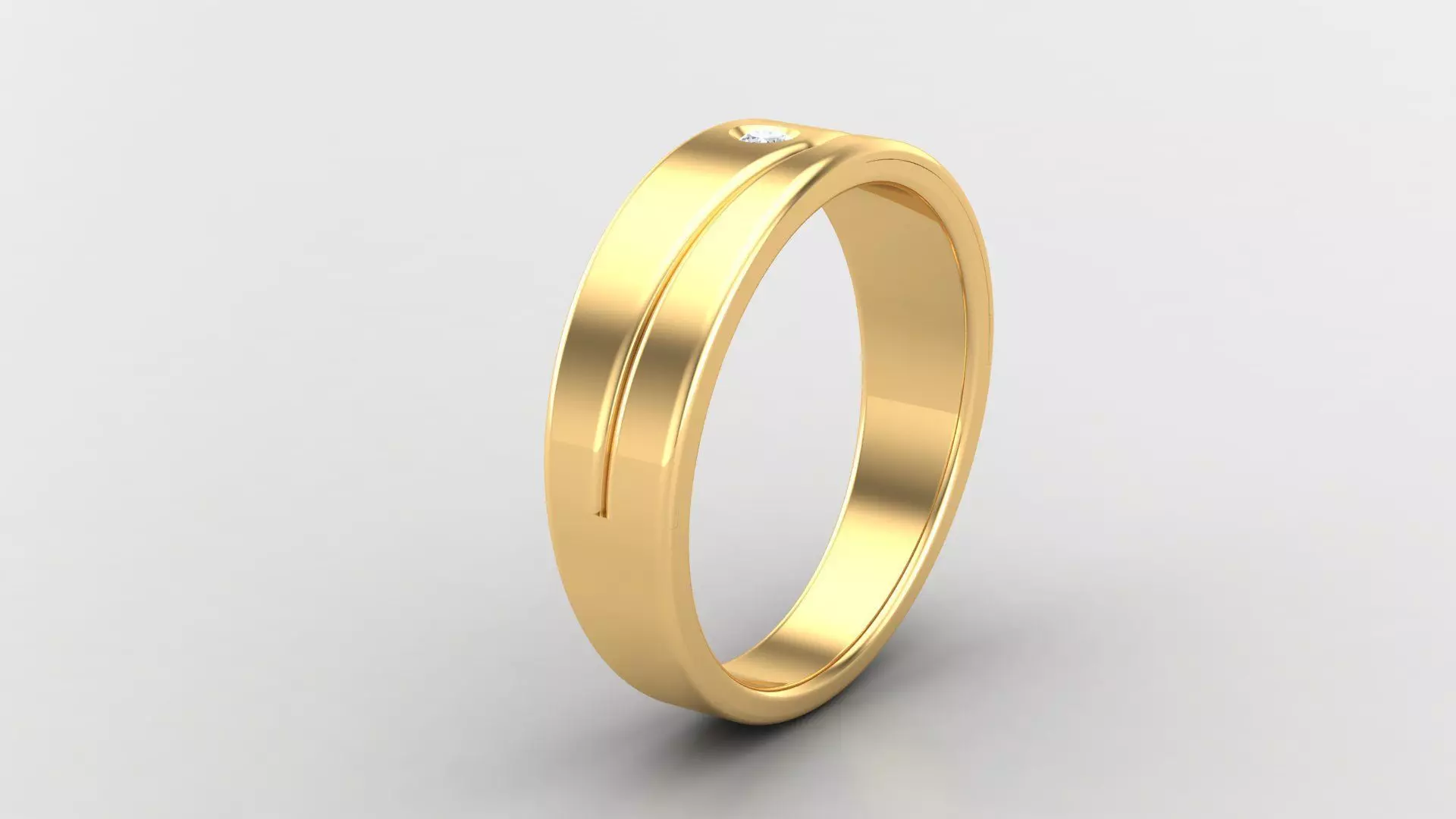 Diamond Man Ring Cad MR 68 3D print model_0