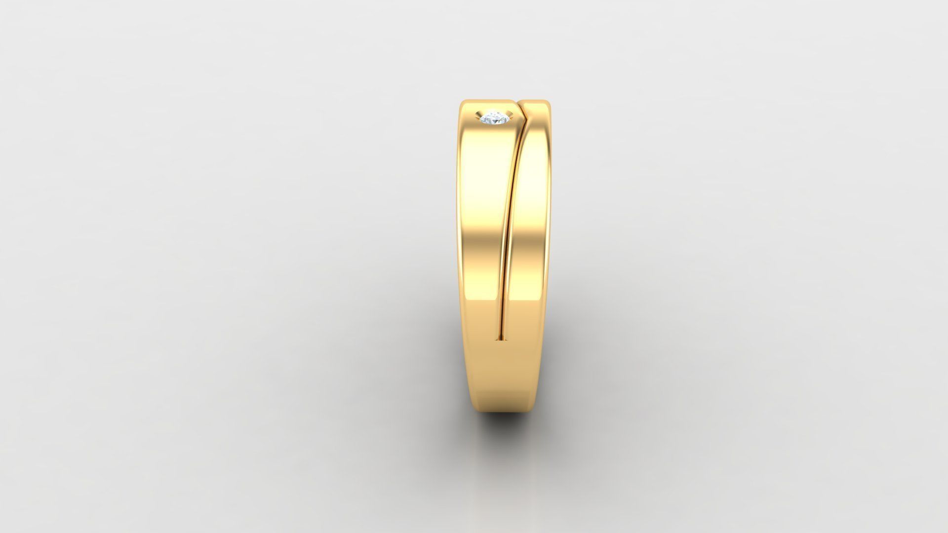 Diamond Man Ring Cad MR 68 3D print model_3