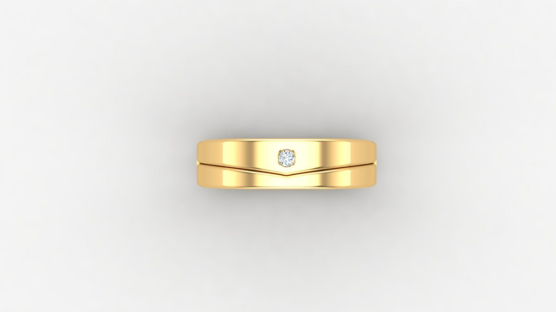 Diamond Man Ring Cad MR 68 3D print model_4