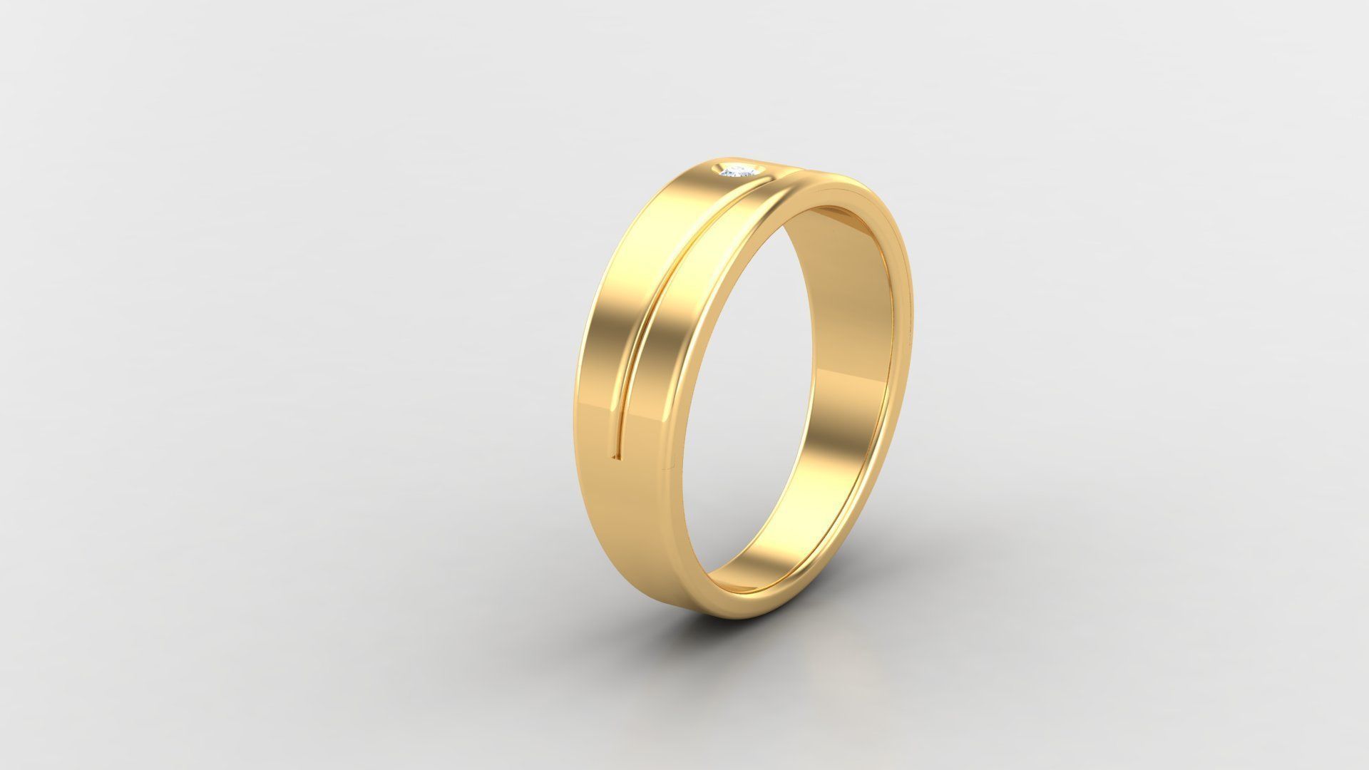 Diamond Man Ring Cad MR 68 3D print model_1