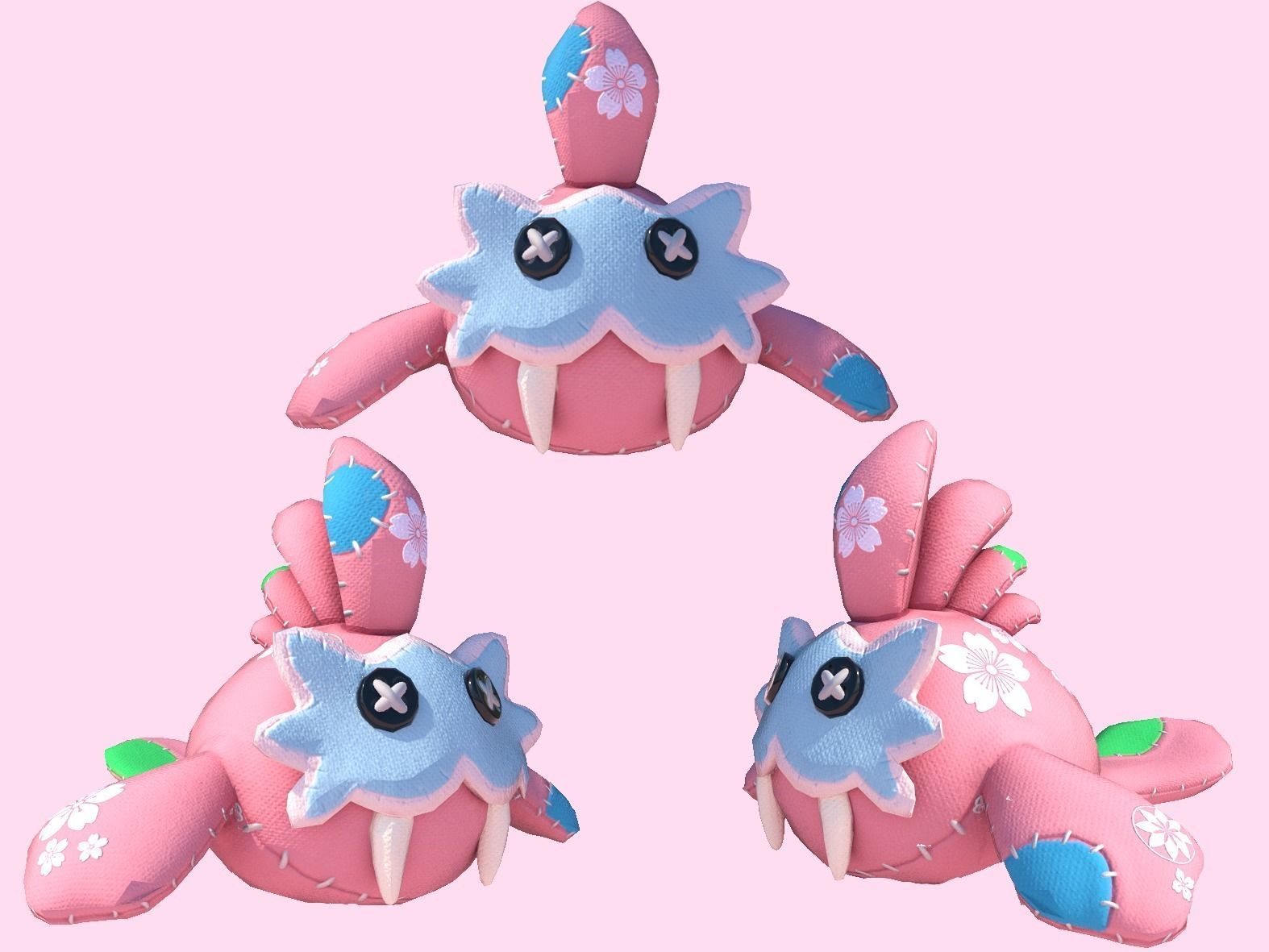 Zelda Sand Seal plush model  3D print model_5