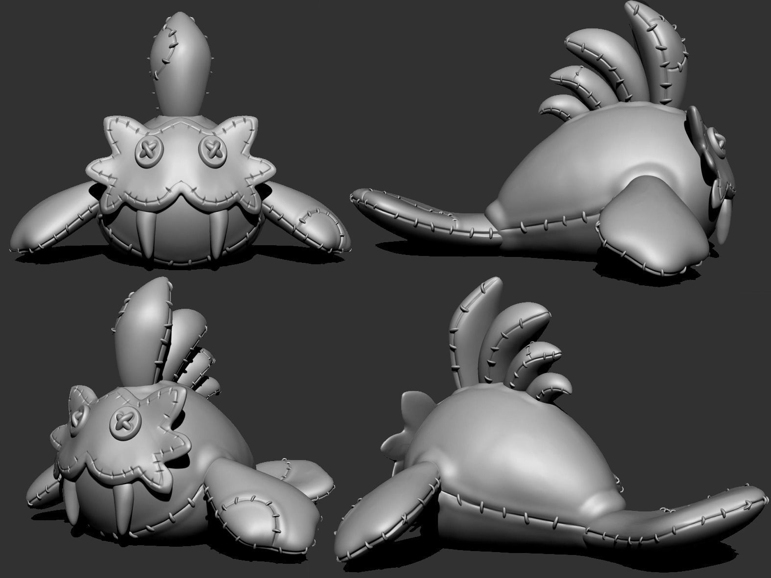 Zelda Sand Seal plush model  3D print model_4