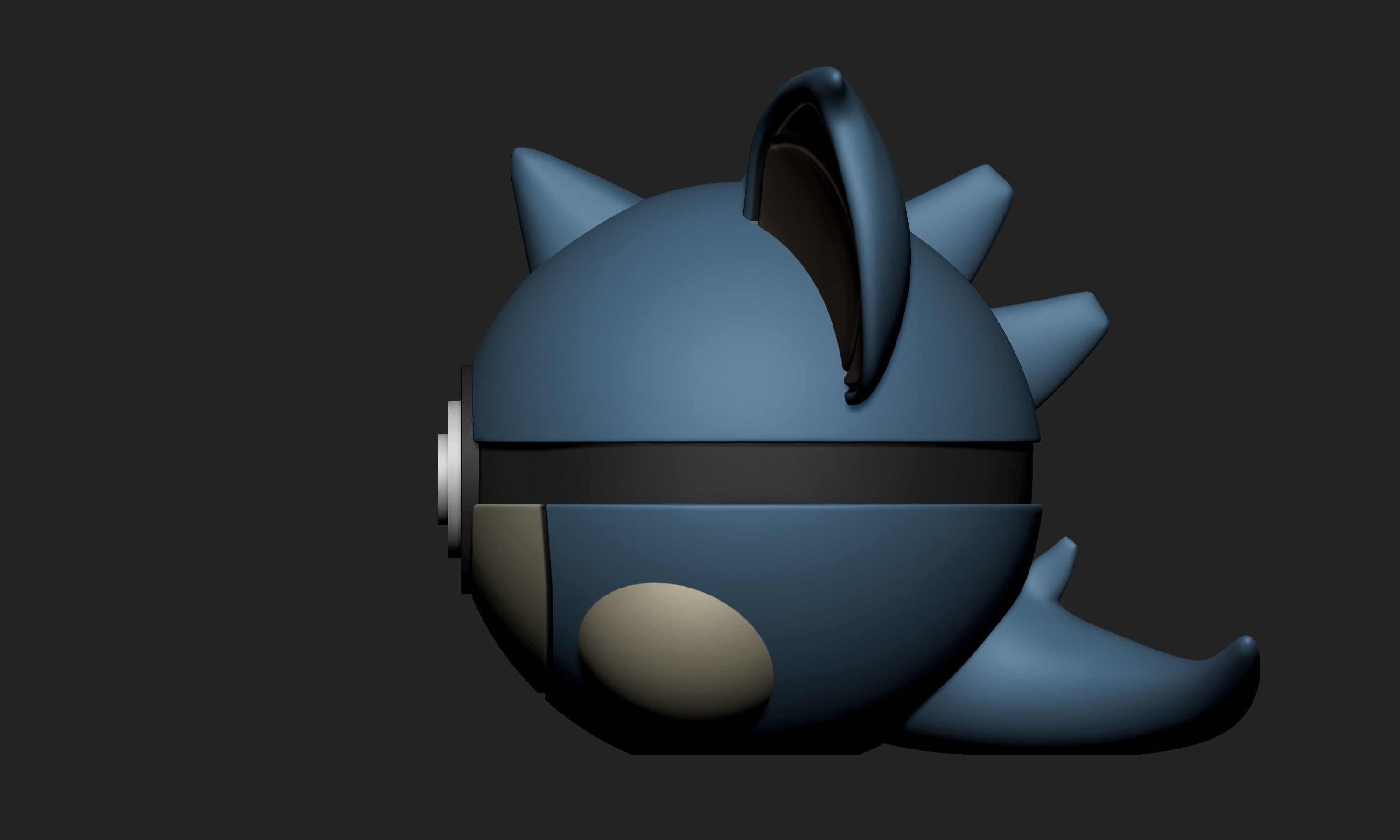 Pokemon Nidoqueen Pokeball  3D print model_4