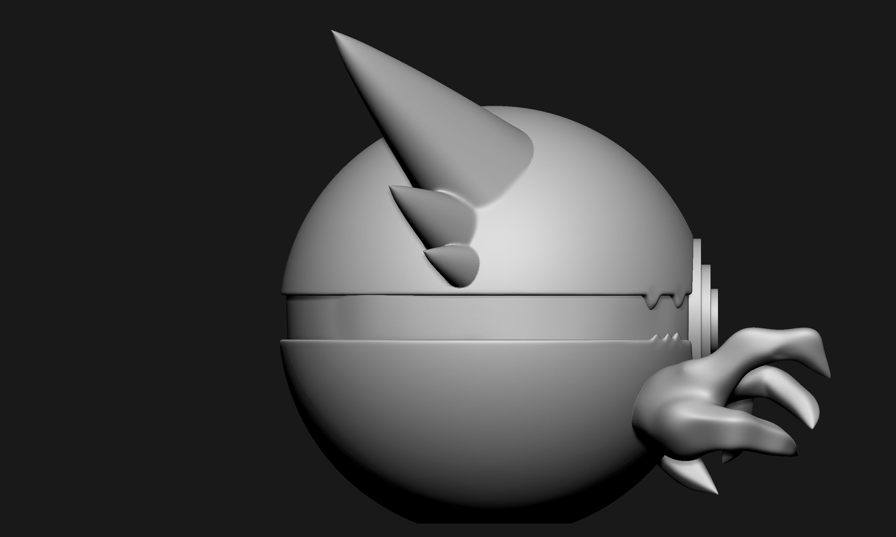 Pokemon Haunter Pokeball  3D print model_7