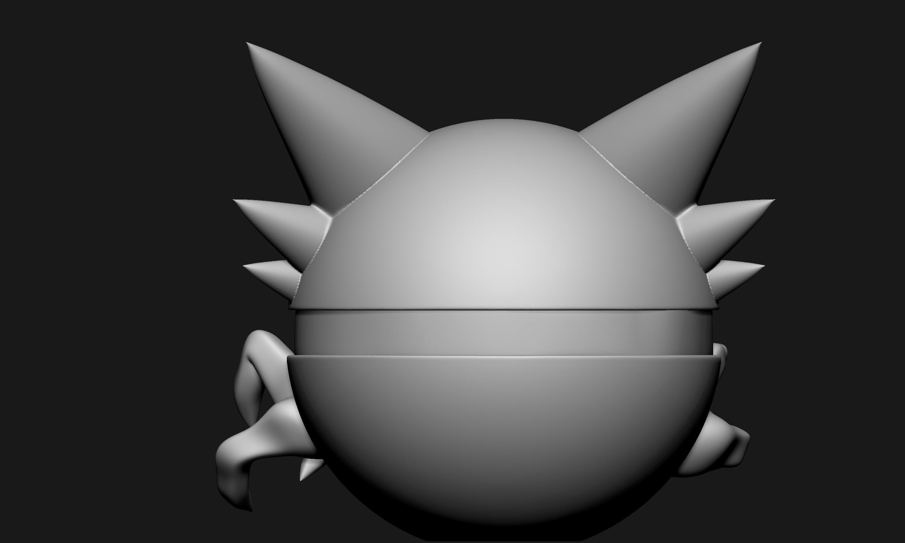 Pokemon Haunter Pokeball  3D print model_6