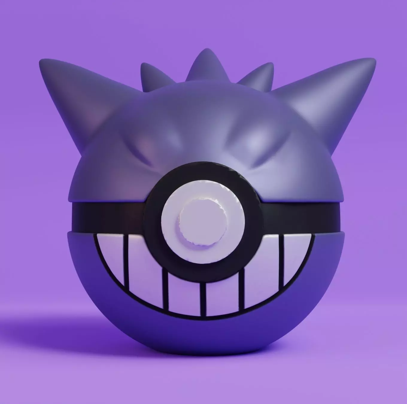 Pokemon Gengar Pokeball 3D print model_0