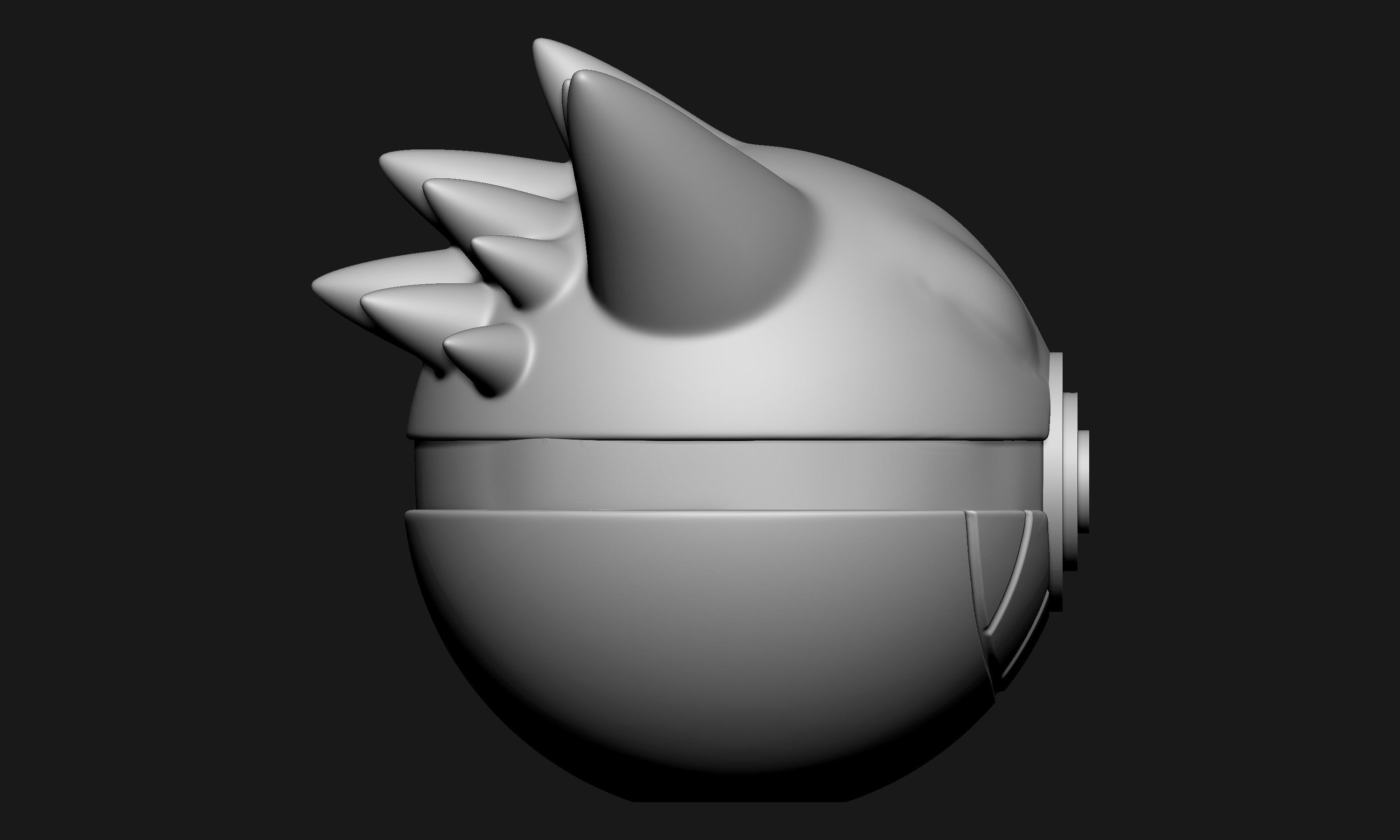 Pokemon Gengar Pokeball 3D print model_7