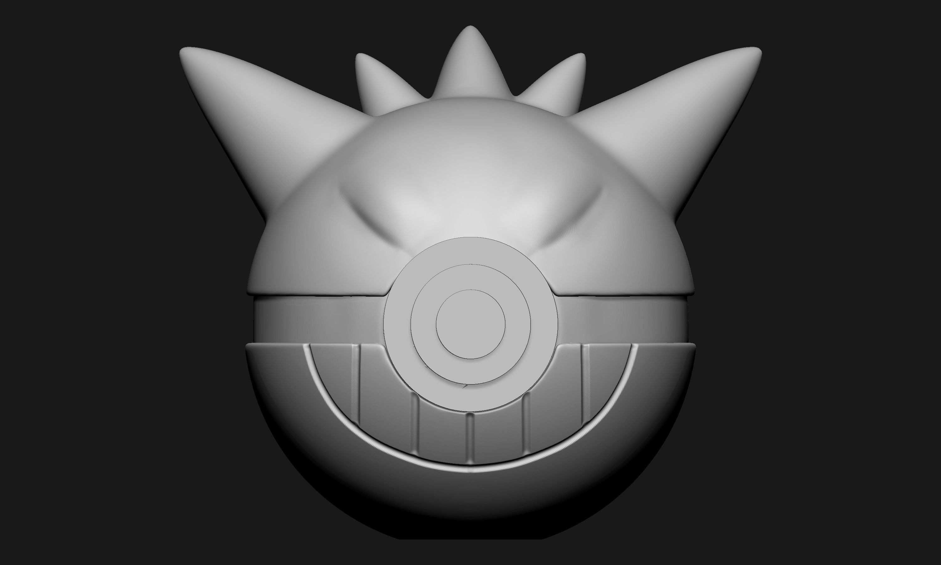 Pokemon Gengar Pokeball 3D print model_2