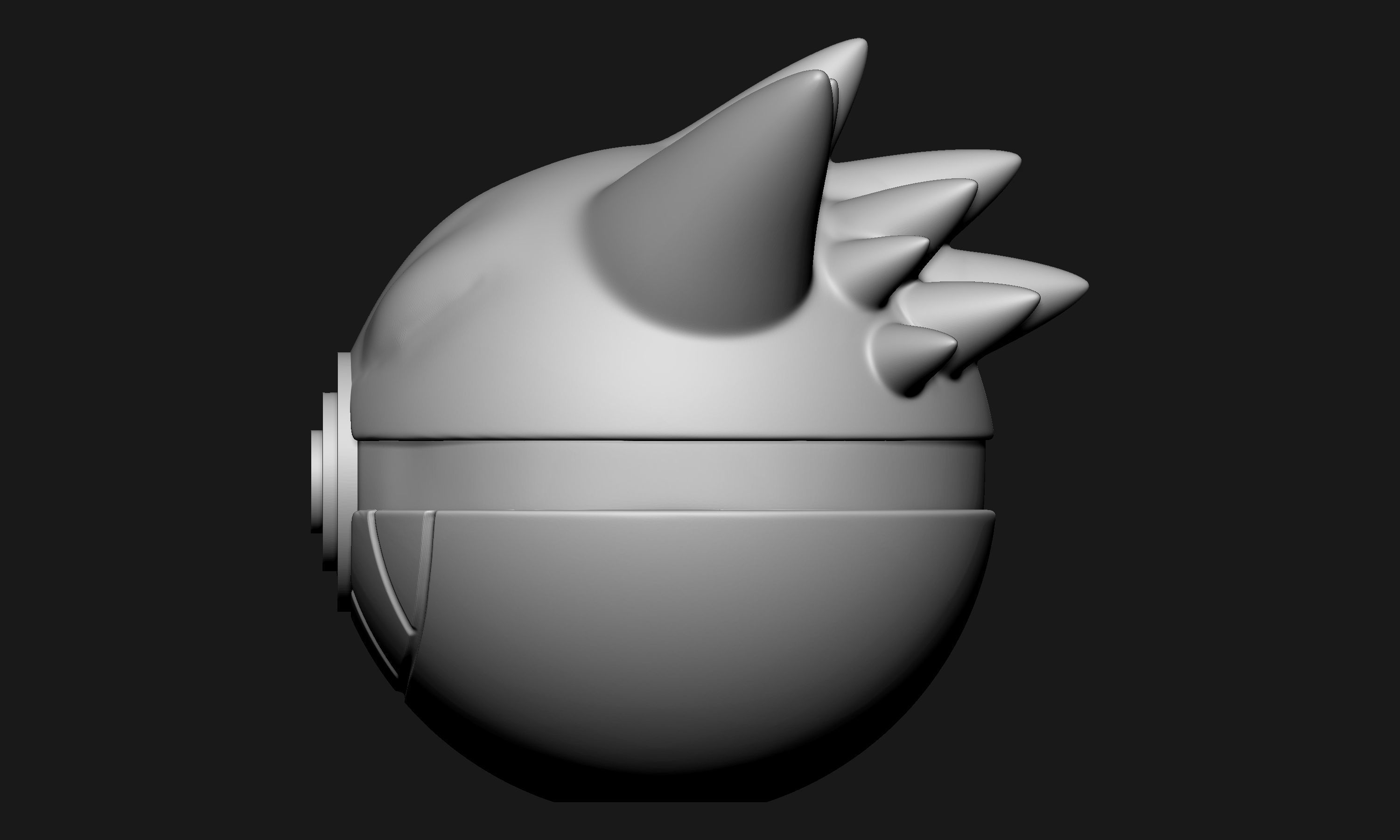 Pokemon Gengar Pokeball 3D print model_3