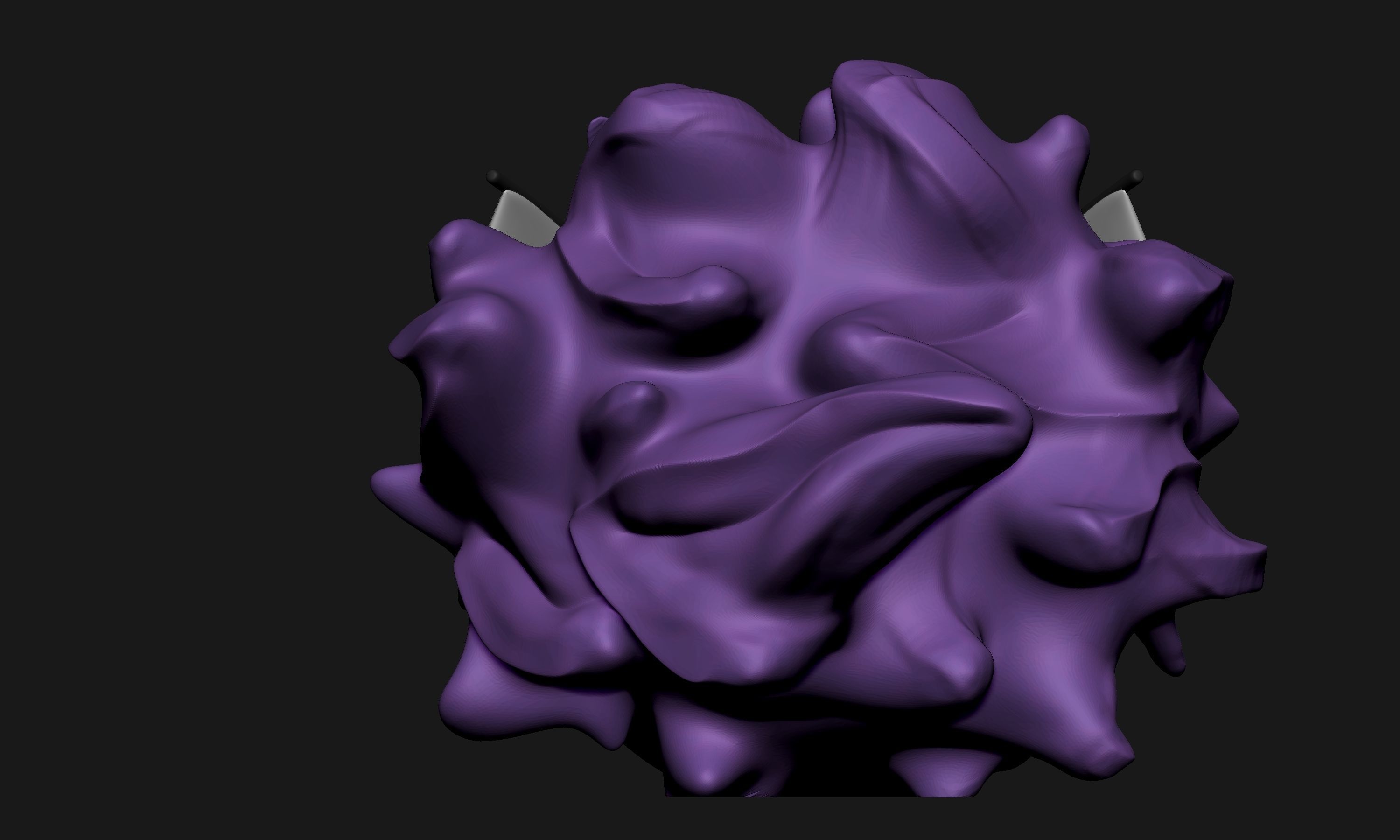 Pokemon Gastly Haunter Gengar Pokeball 3D print model_4