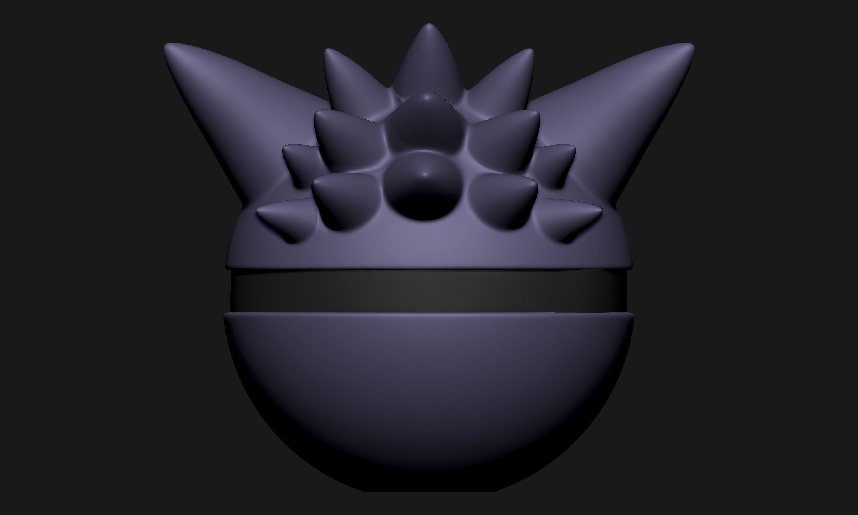 Pokemon Gastly Haunter Gengar Pokeball 3D print model_14
