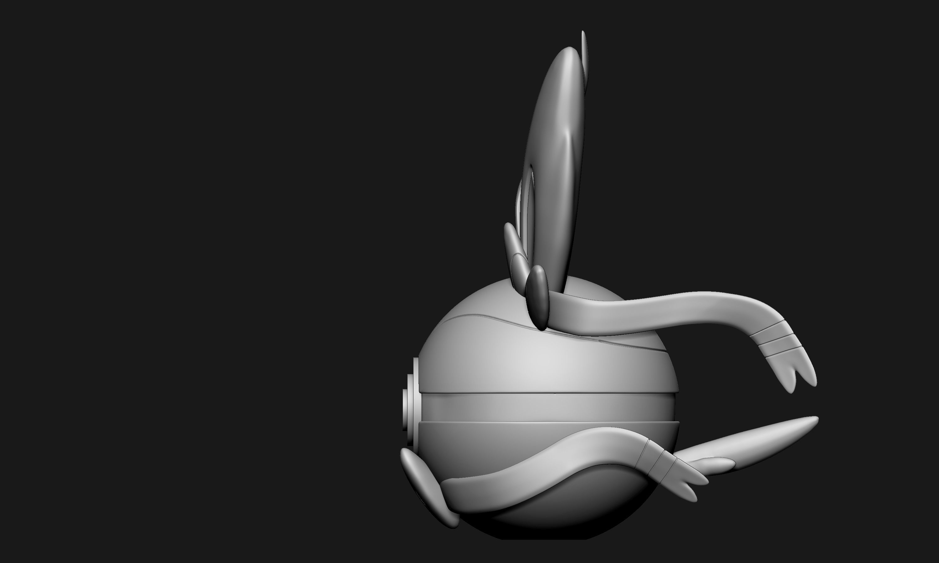 Pokemon Sylveon Pokeball  3D print model_3