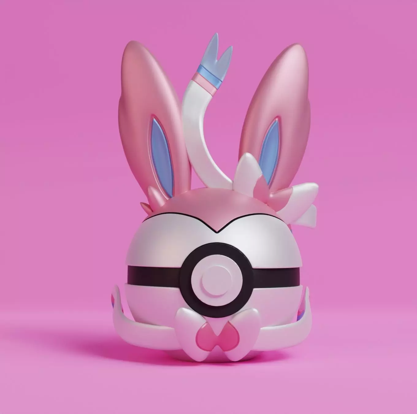Pokemon Sylveon Pokeball  3D print model_0