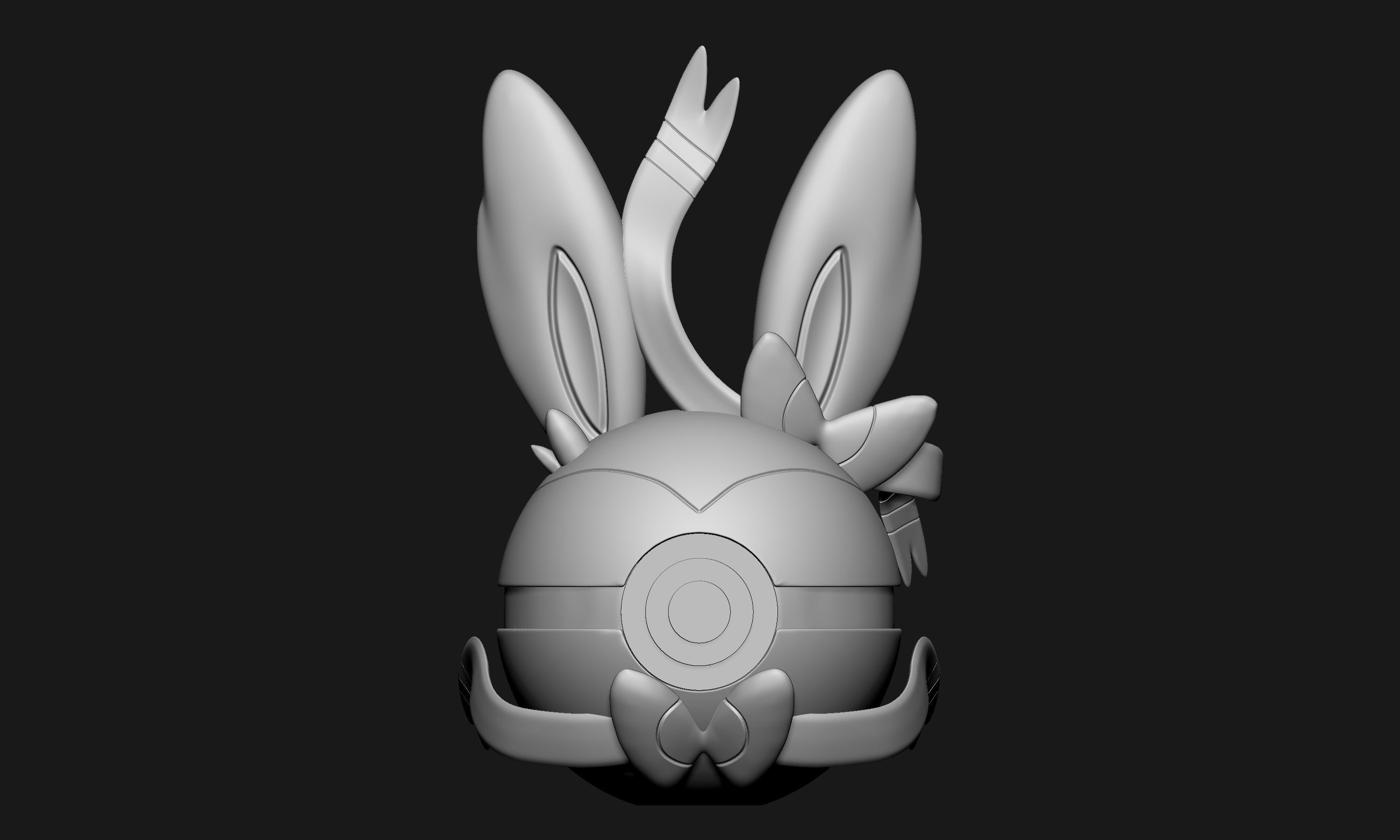 Pokemon Sylveon Pokeball  3D print model_2